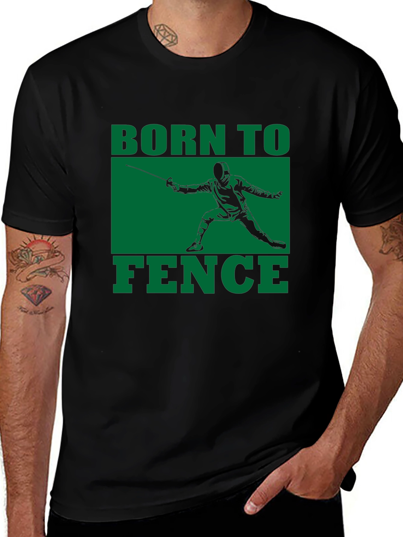 Born to Fence T-Shirt - Black