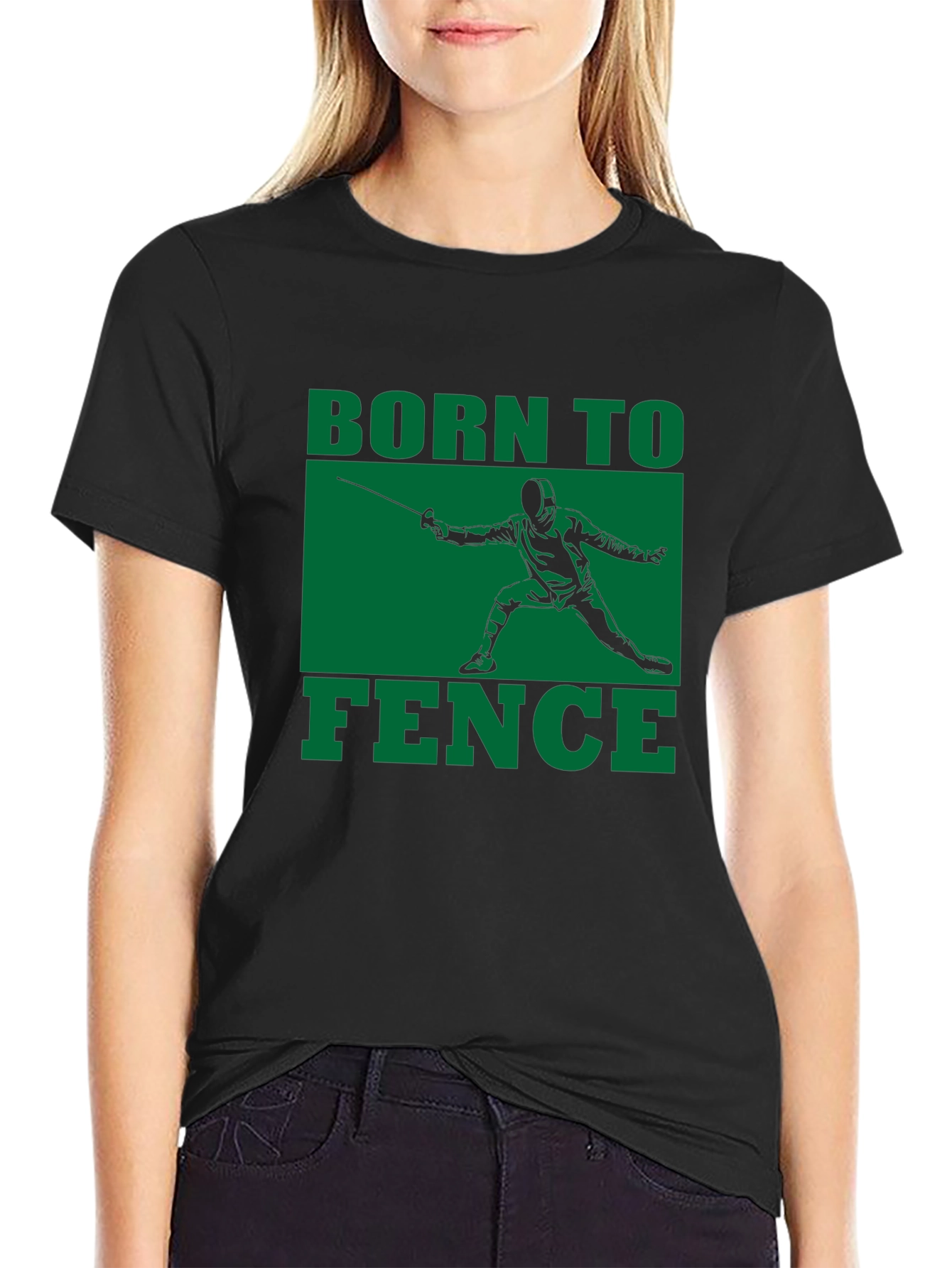 Born to Fence T-Shirt - Black