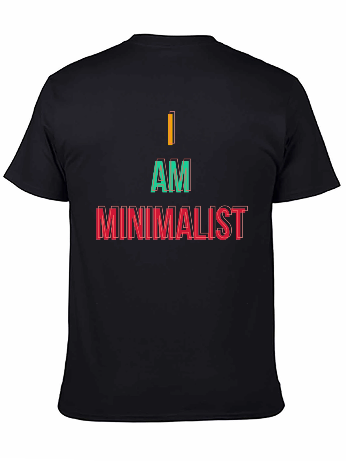 Minimalist Statement Black Tee