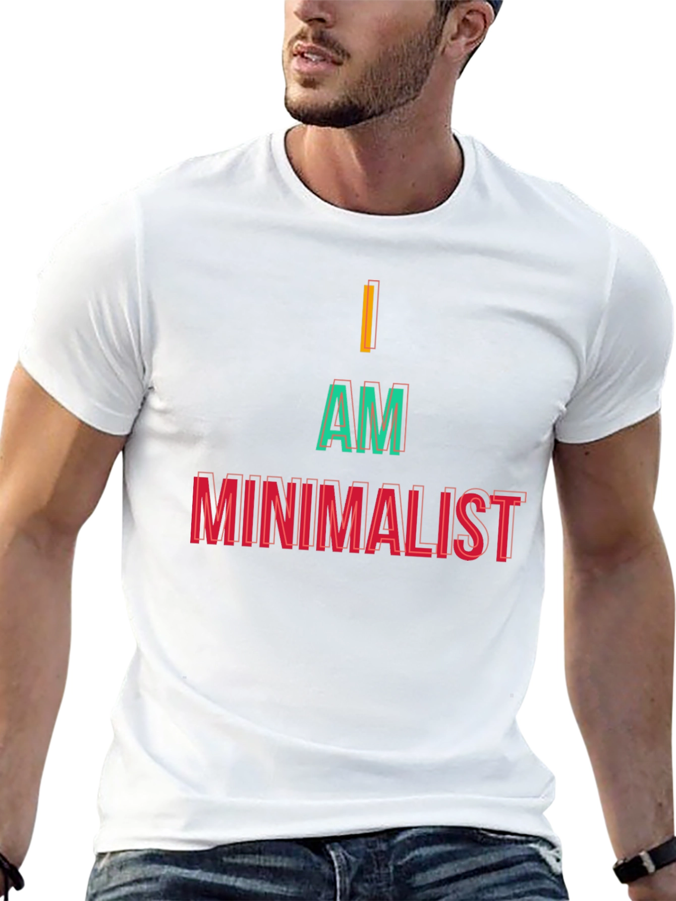 Minimalist Statement Black Tee