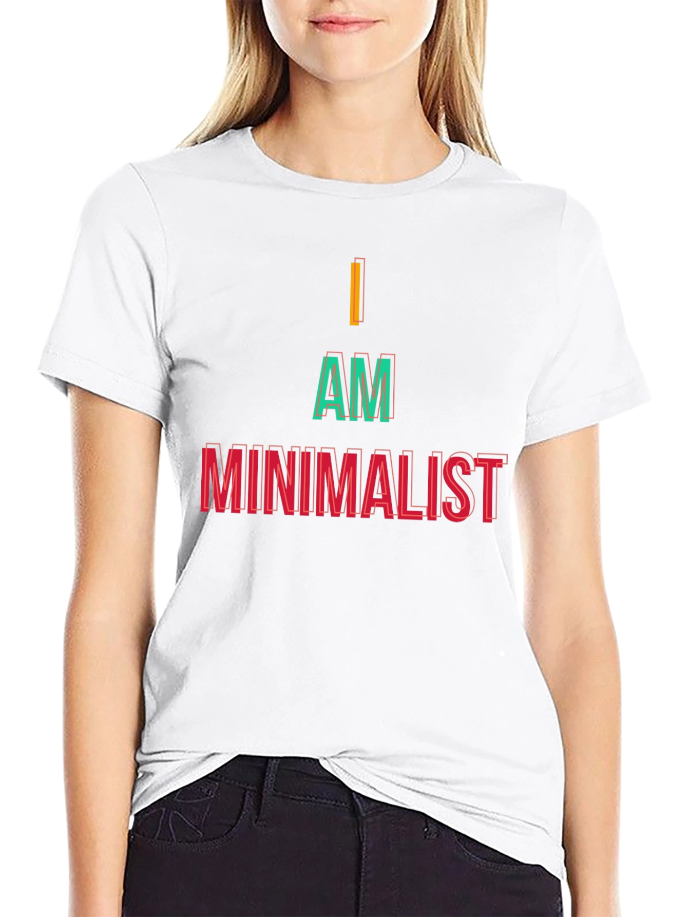 Minimalist Statement Black Tee