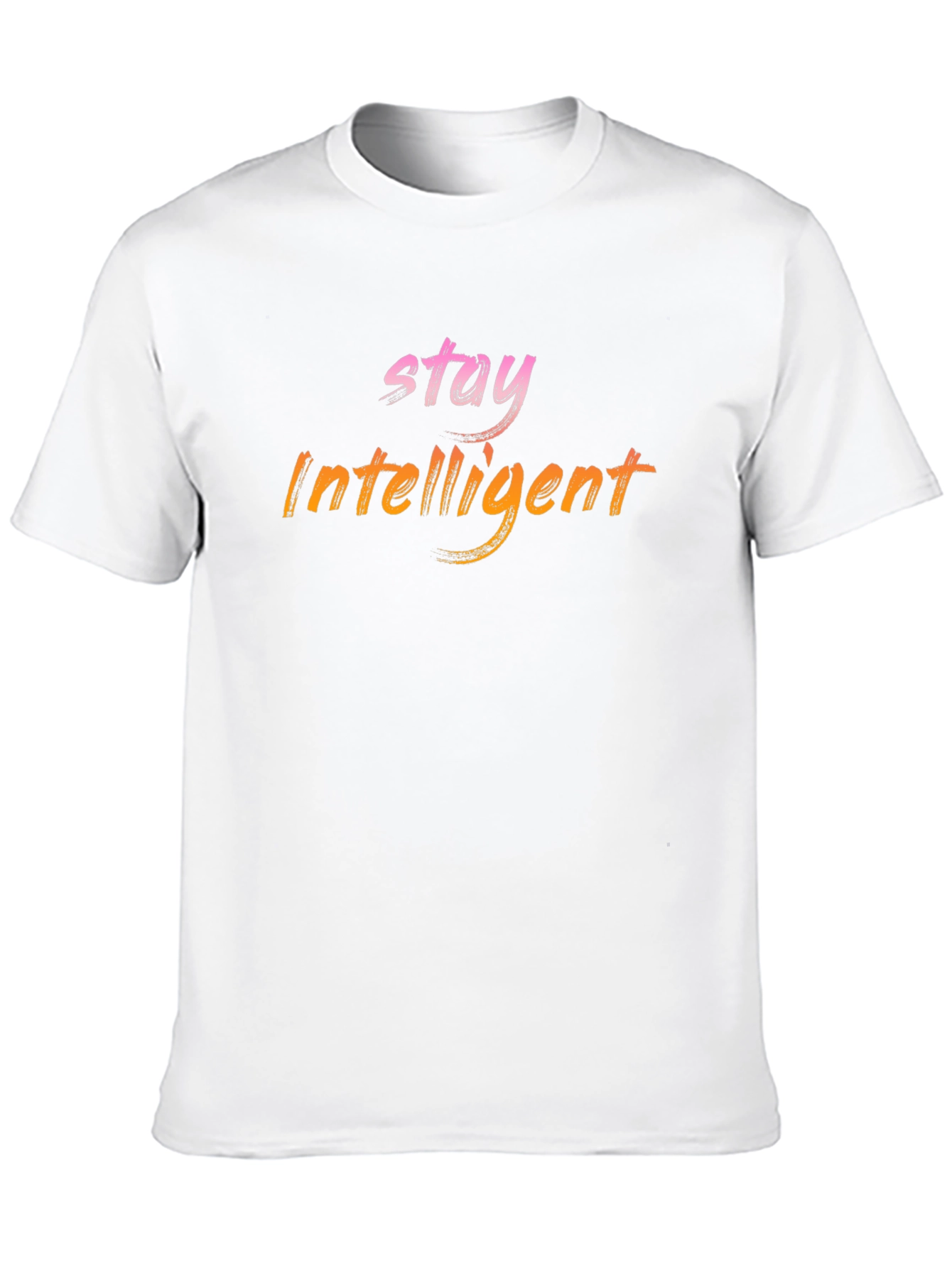 Stay Intelligent Graphic Tee - Modern Black T-Shirt
