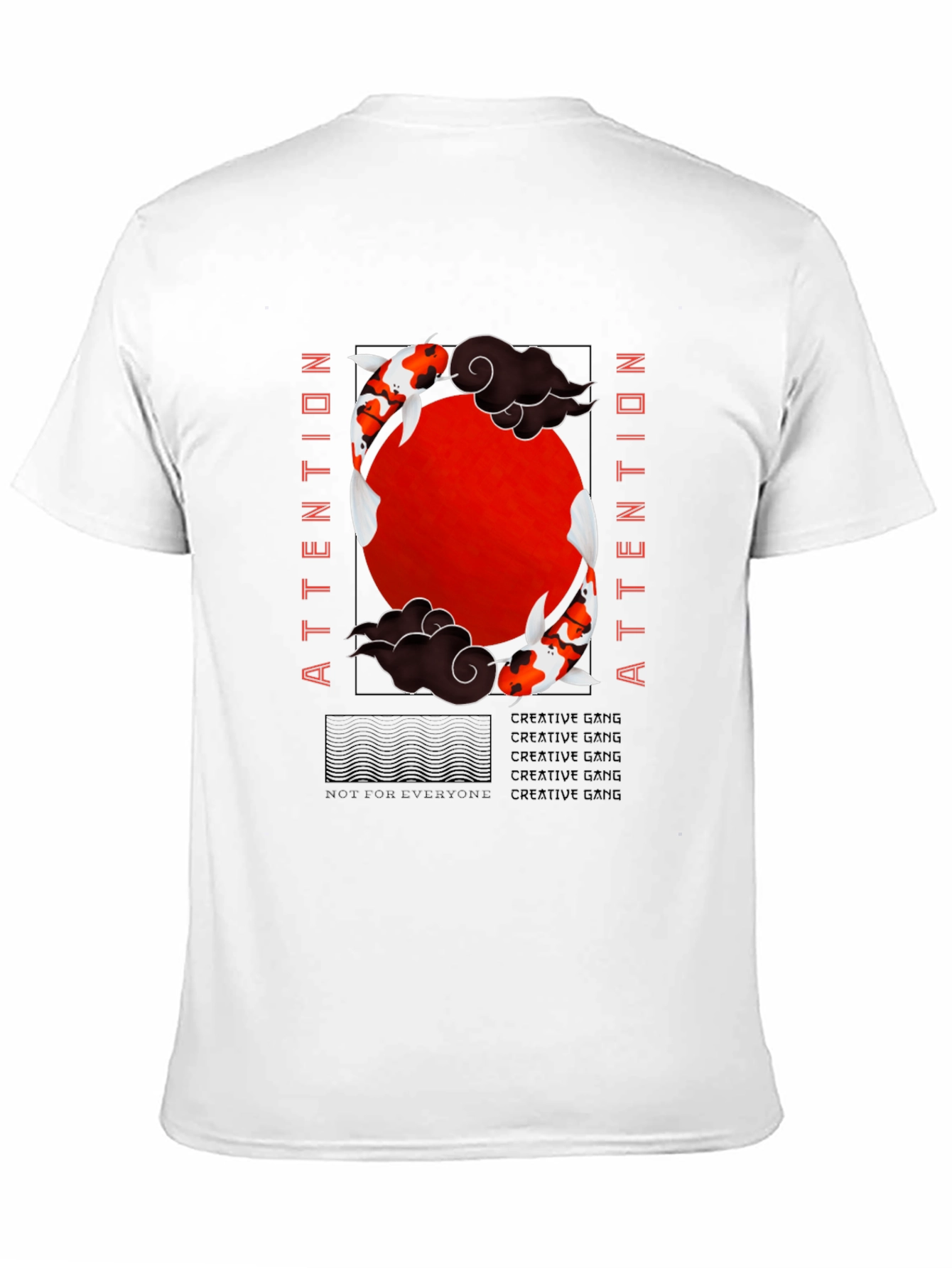 Koi Fish Graphic Tee - Attention Creative Gang
