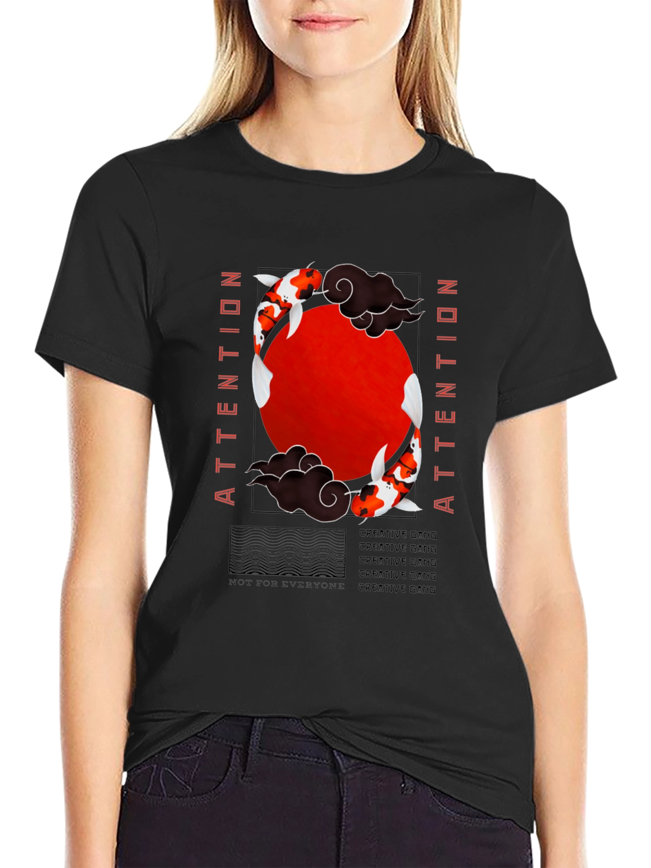Koi Fish Graphic Tee - Attention Creative Gang