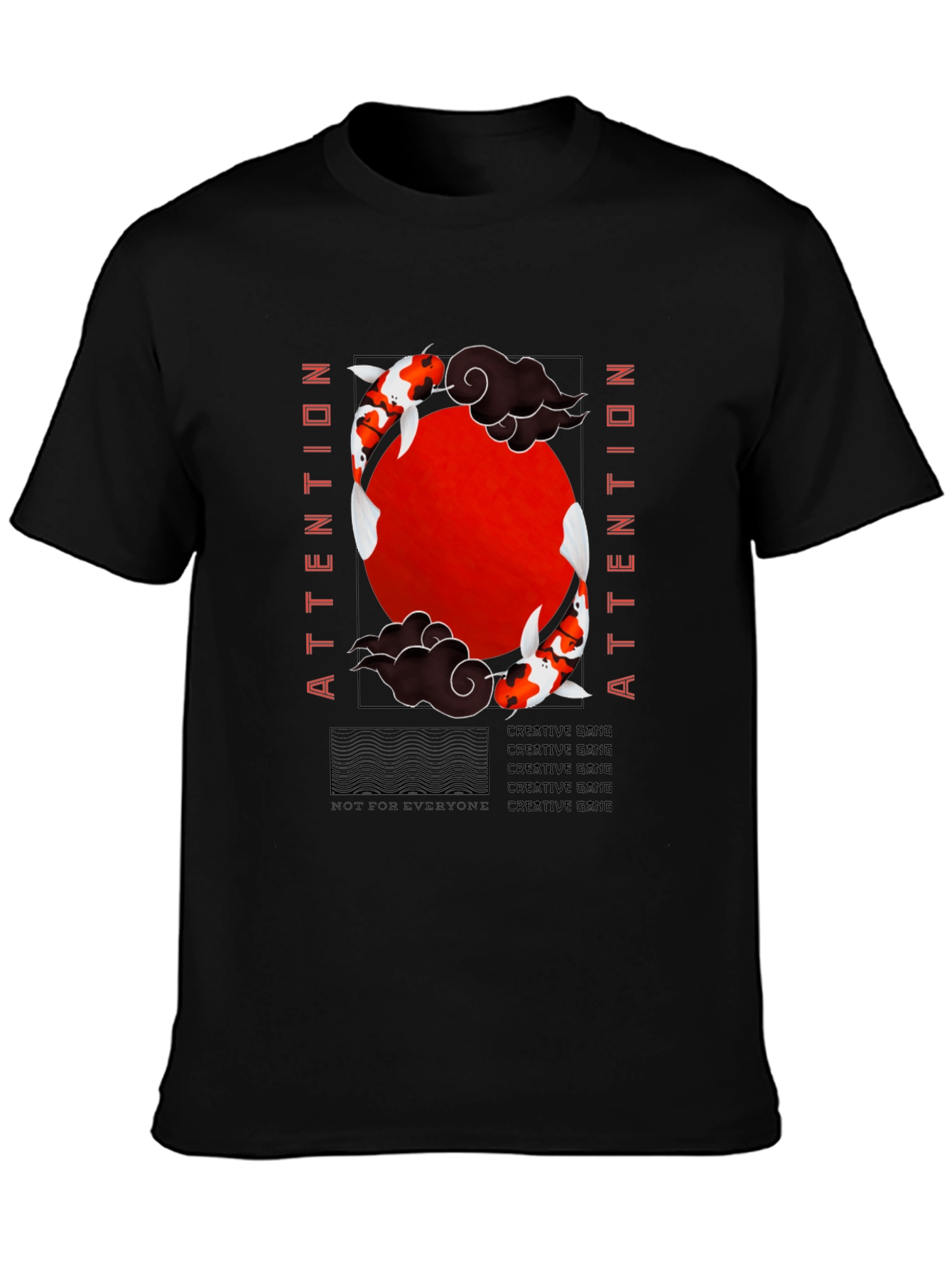 Koi Fish Graphic Tee - Attention Creative Gang