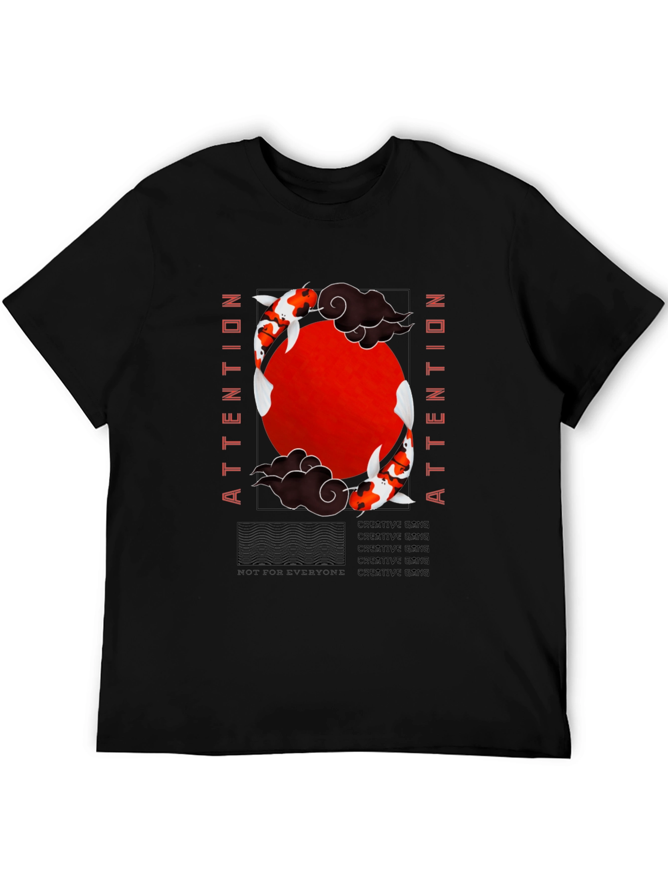 Koi Fish Graphic Tee - Attention Creative Gang
