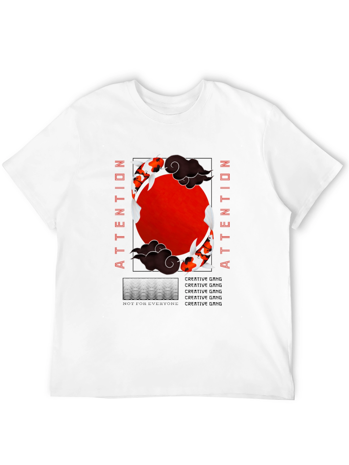 Koi Fish Graphic Tee - Attention Creative Gang