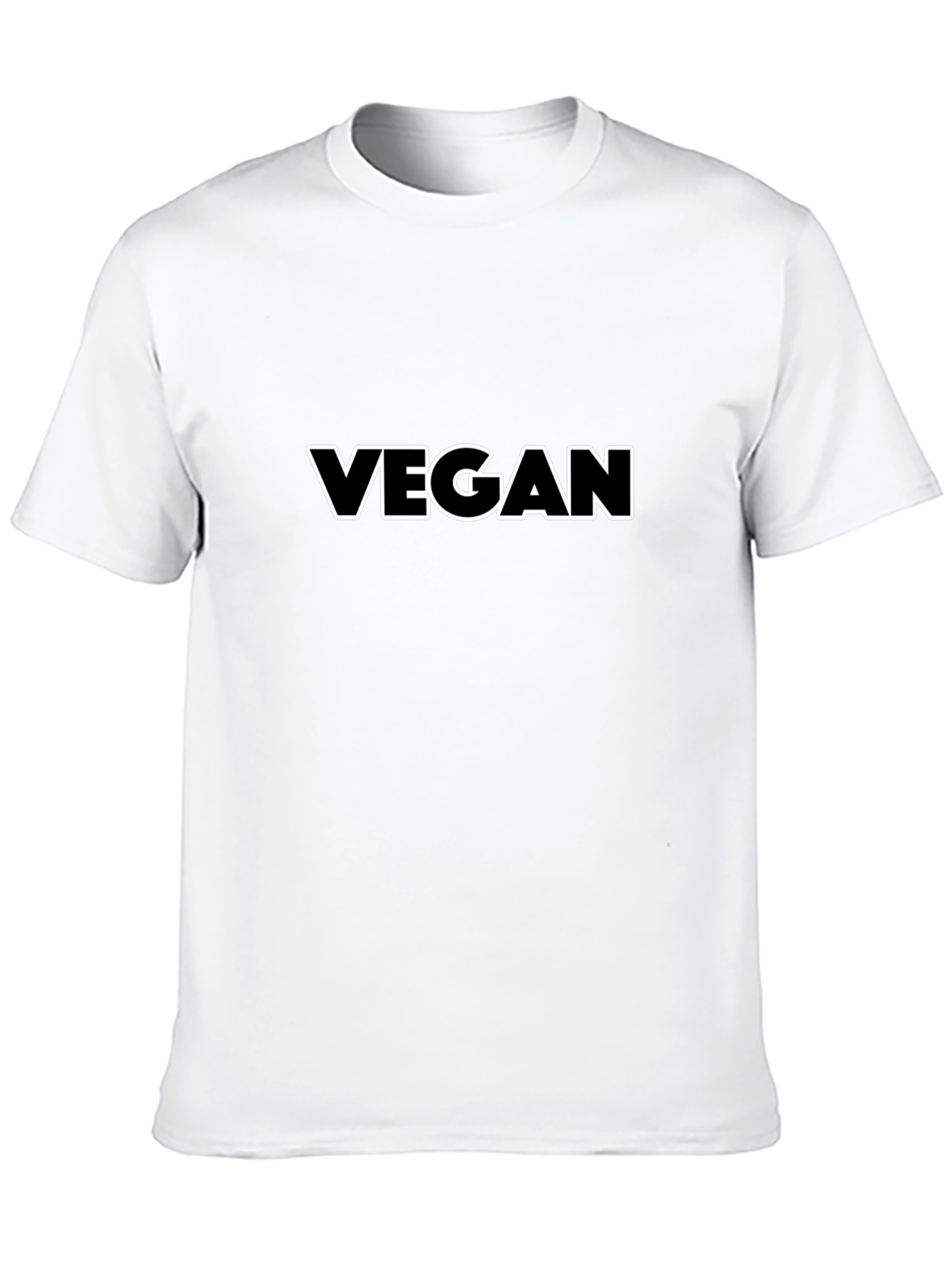 Vegan Statement T-Shirt - Bold White Letters