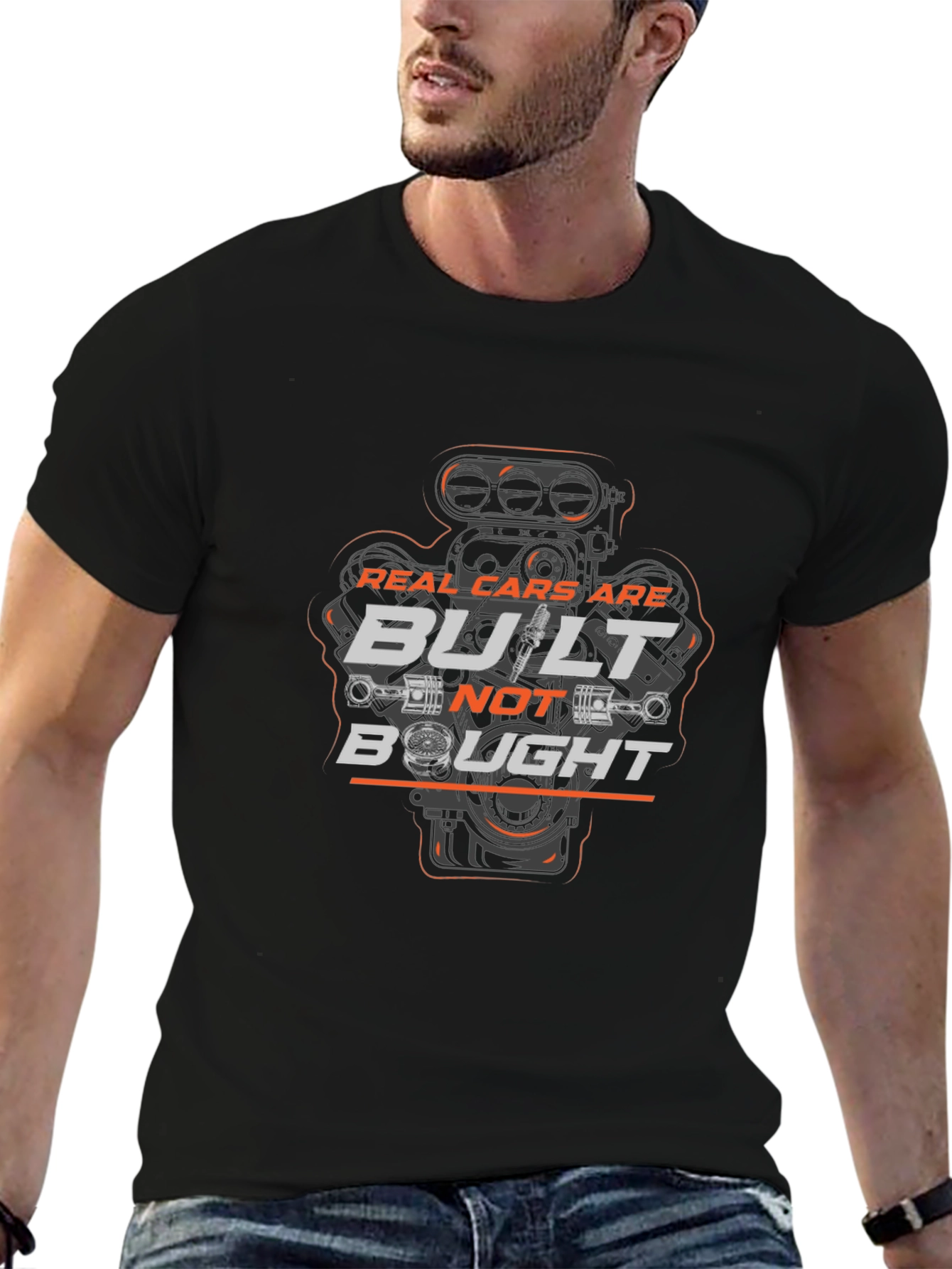 Real Cars Are Built Not Bought T-Shirt