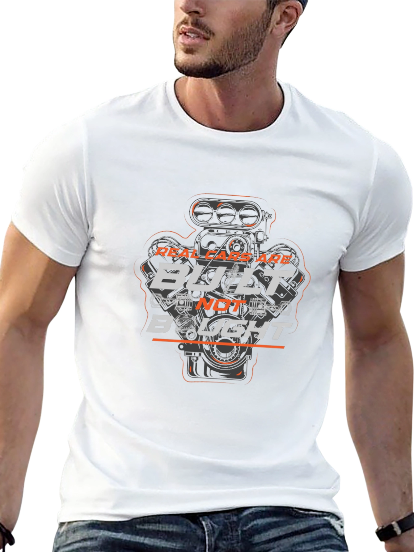 Real Cars Are Built Not Bought T-Shirt