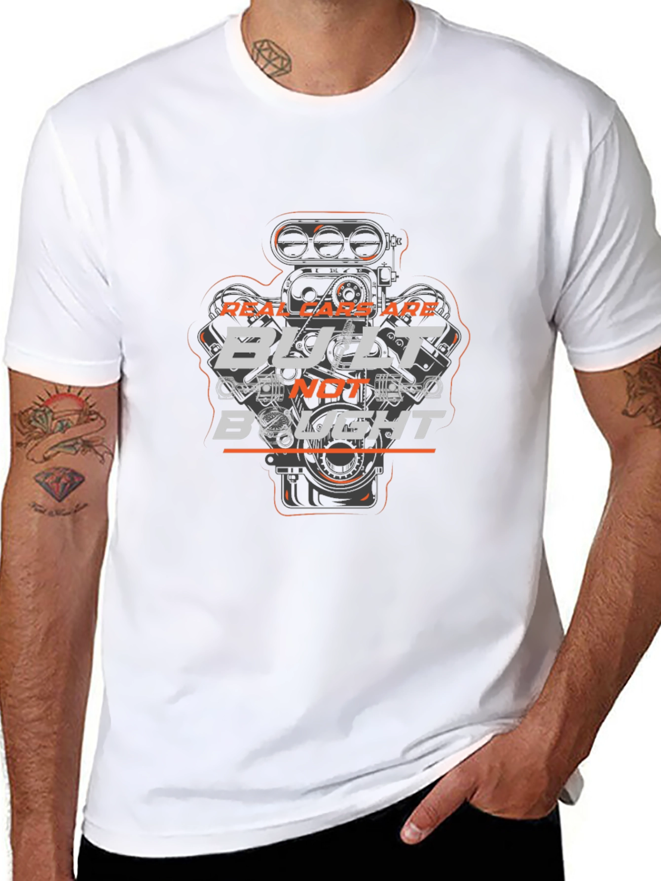 Real Cars Are Built Not Bought T-Shirt