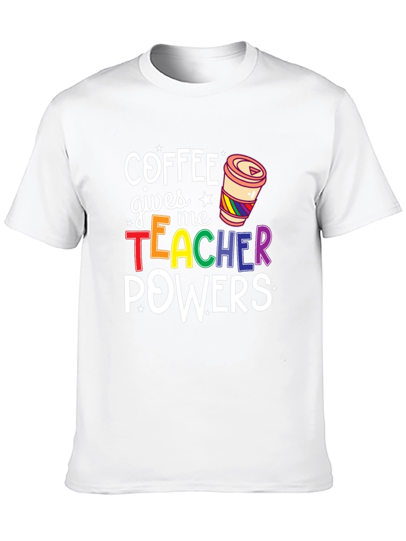 Coffee Gives Me Teacher Powers Graphic Tee