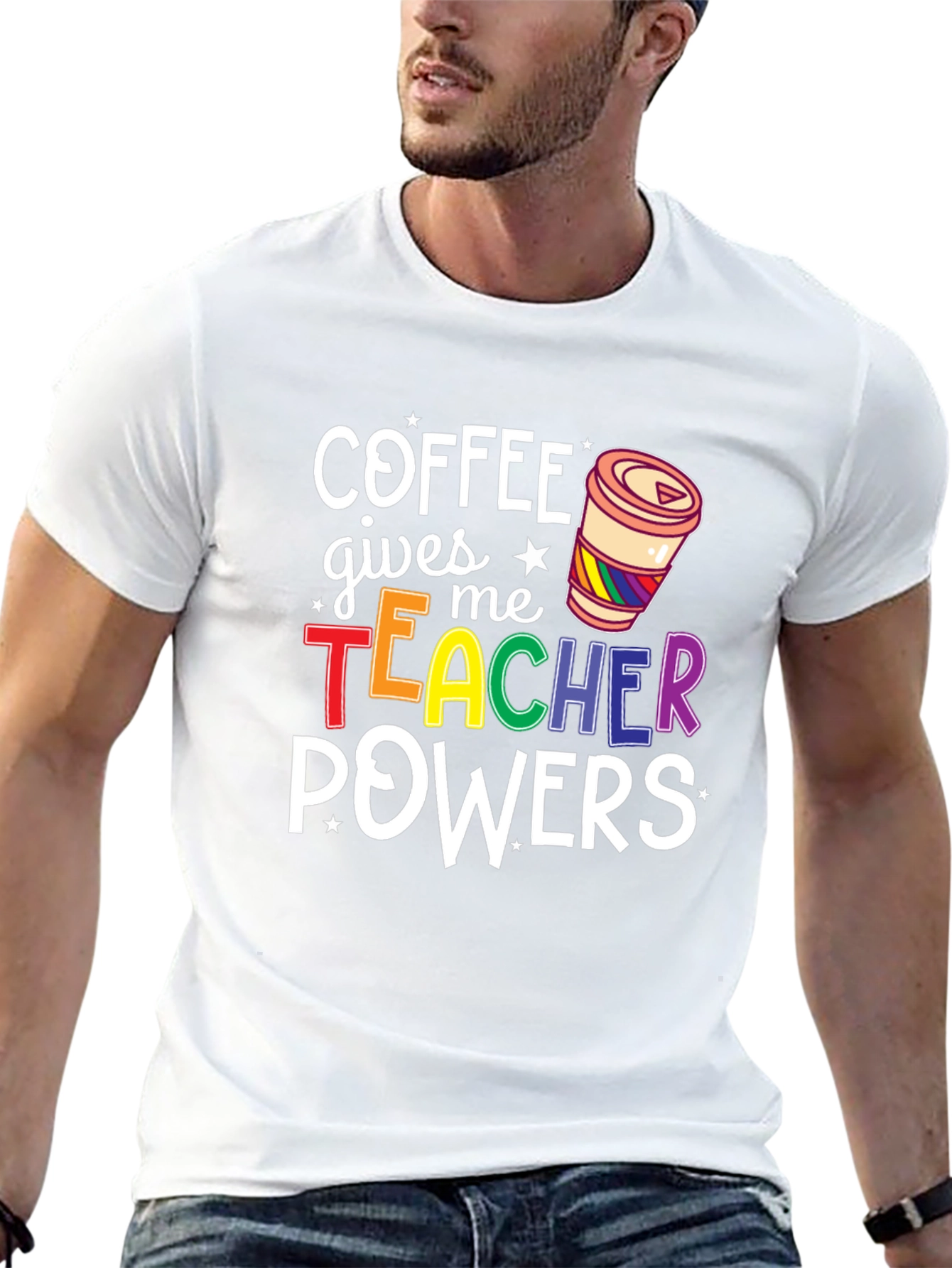 Coffee Gives Me Teacher Powers Graphic Tee