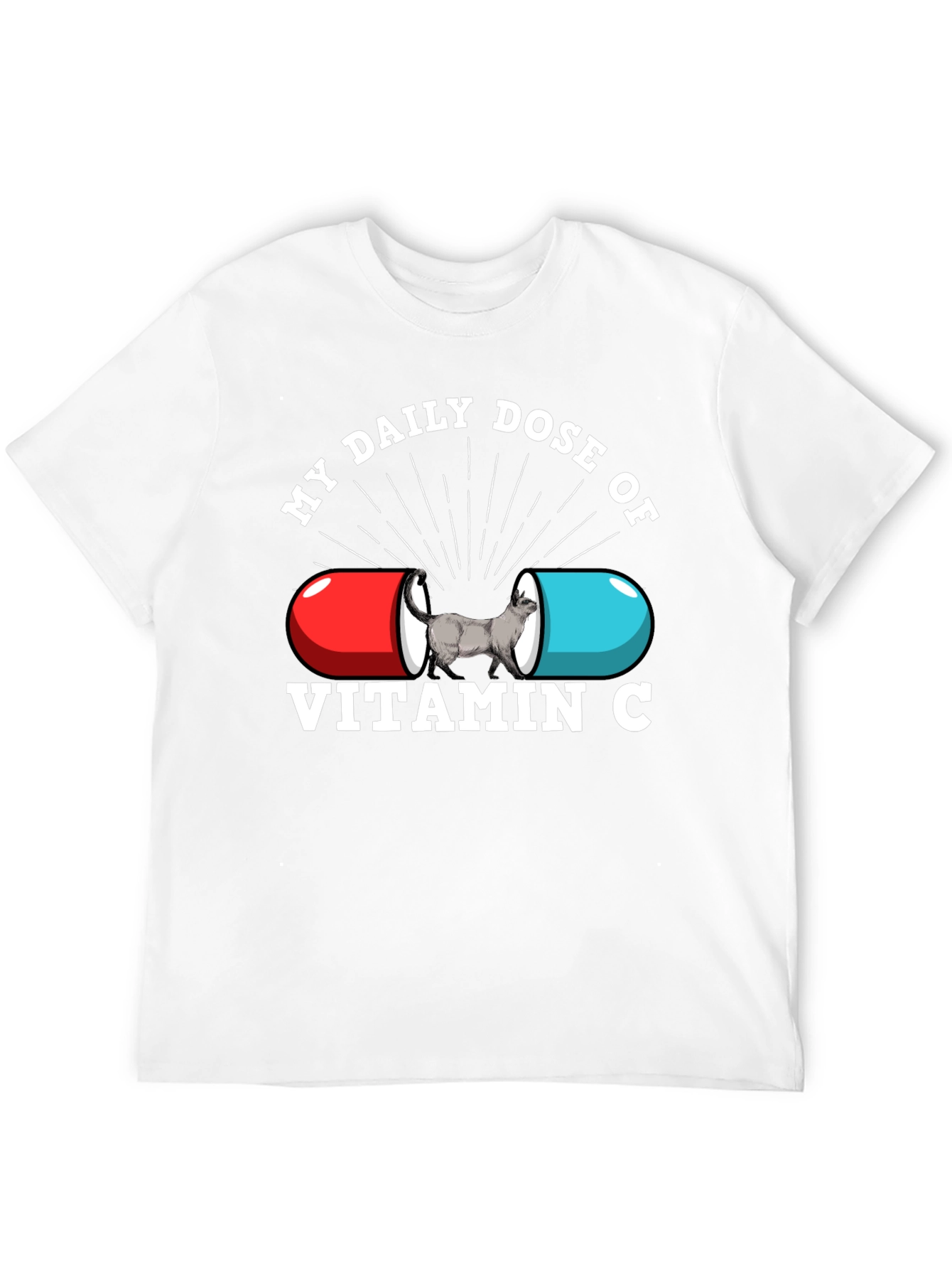 Vitamin C Cat Graphic T-Shirt