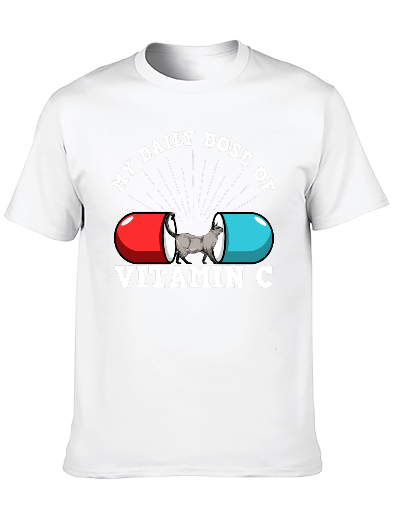 Vitamin C Cat Graphic T-Shirt