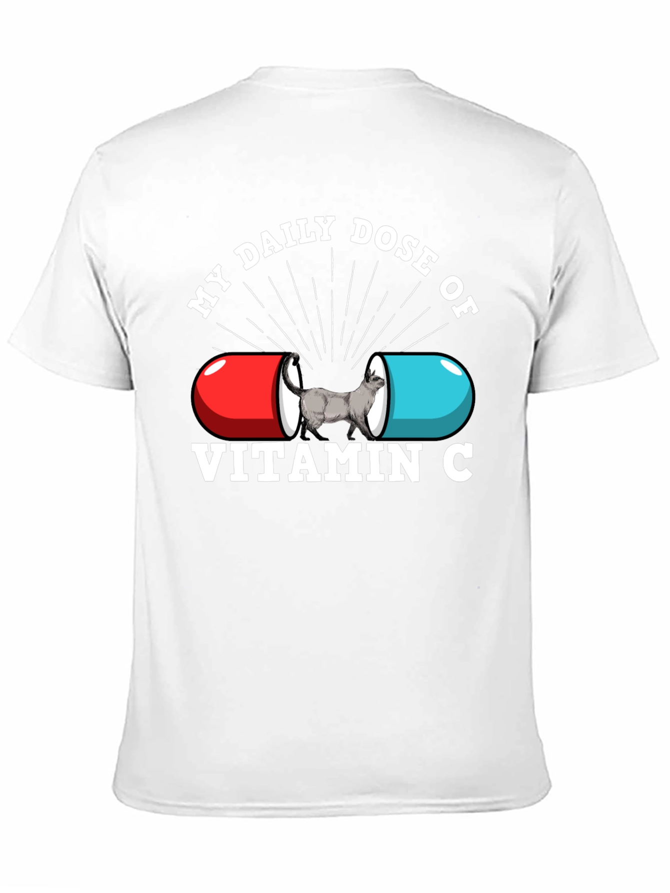 Vitamin C Cat Graphic T-Shirt