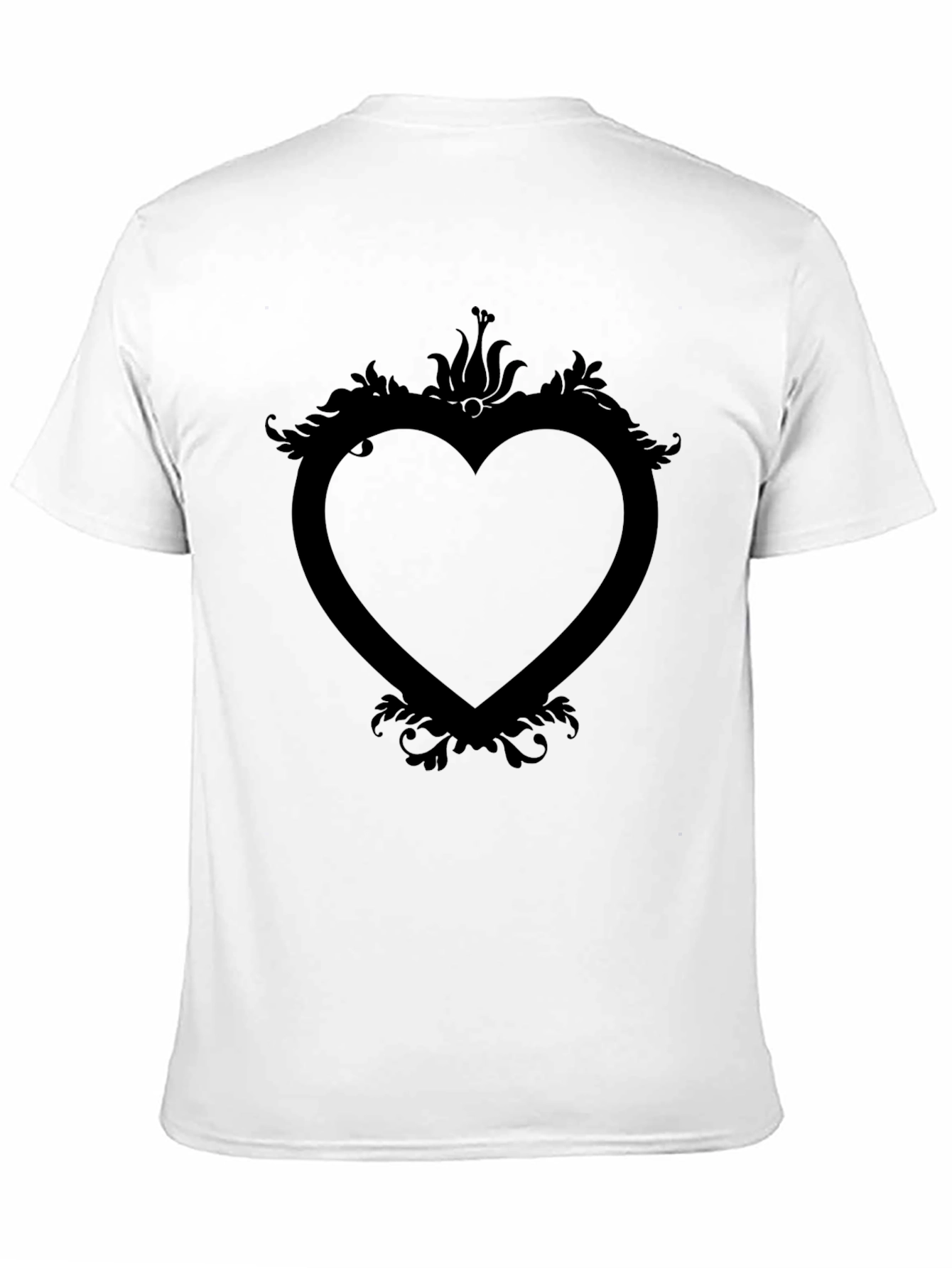 Heart Frame Graphic Tee - Modern Style