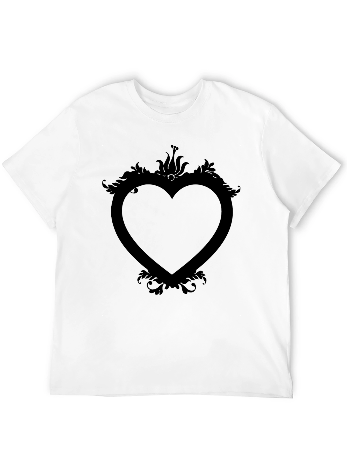 Heart Frame Graphic Tee - Modern Style