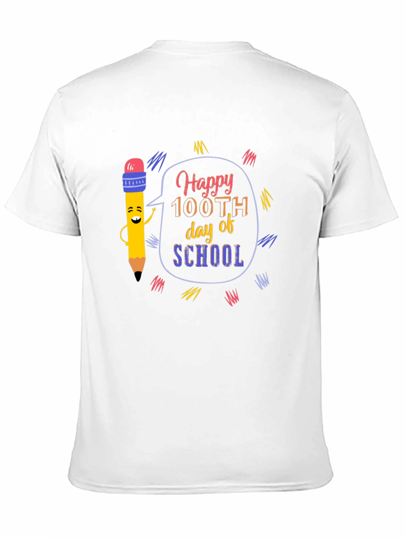 Happy 100th Day of School Black T-Shirt