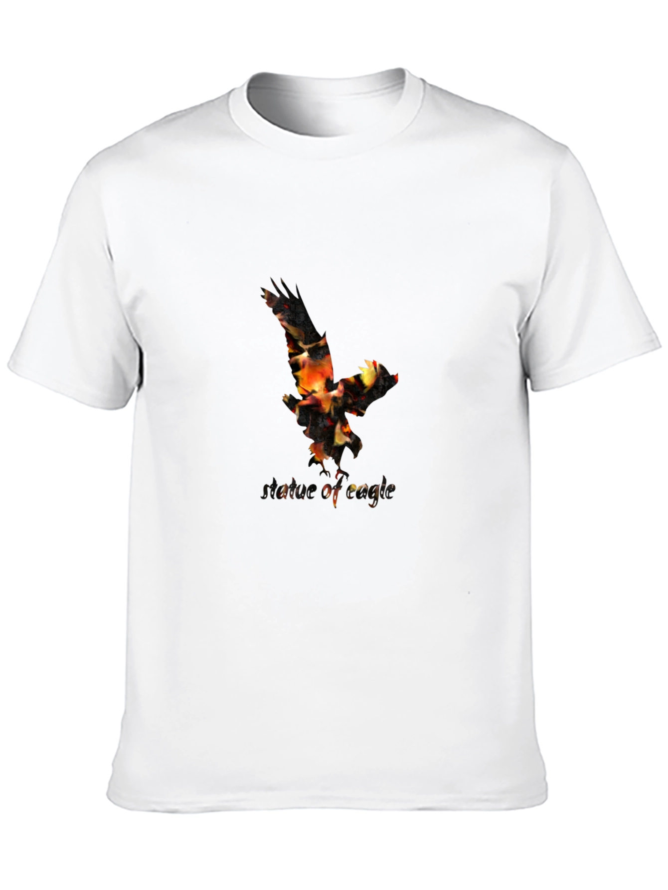 Eagle Fire Graphic Black T-Shirt