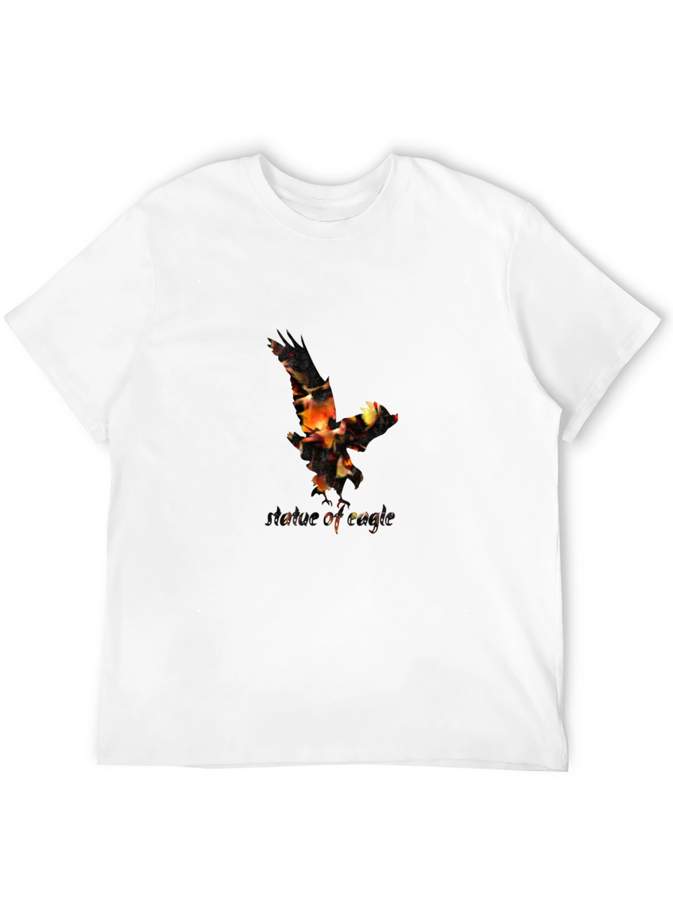 Eagle Fire Graphic Black T-Shirt