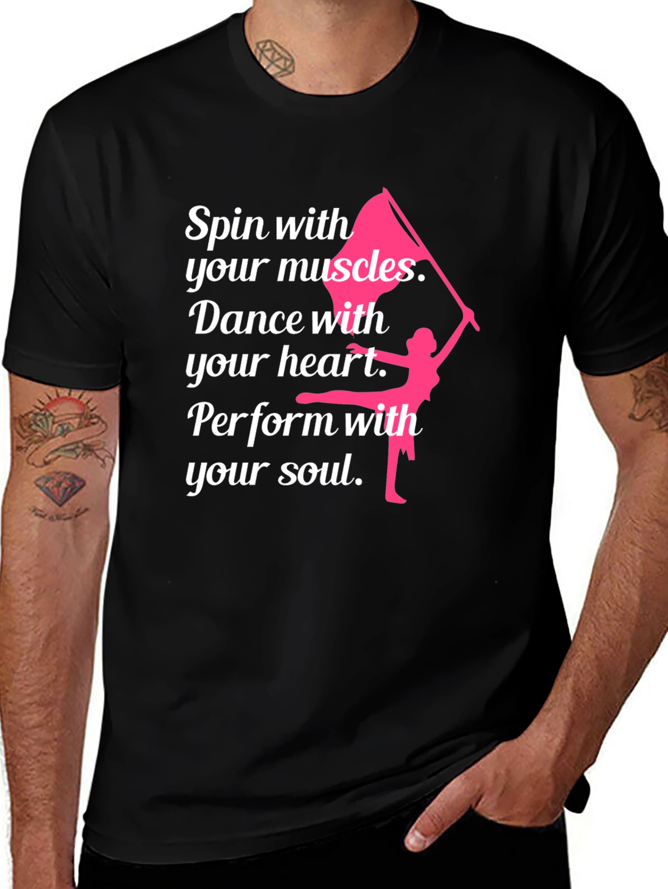 Spin with Your Muscles Graphic T-Shirt
