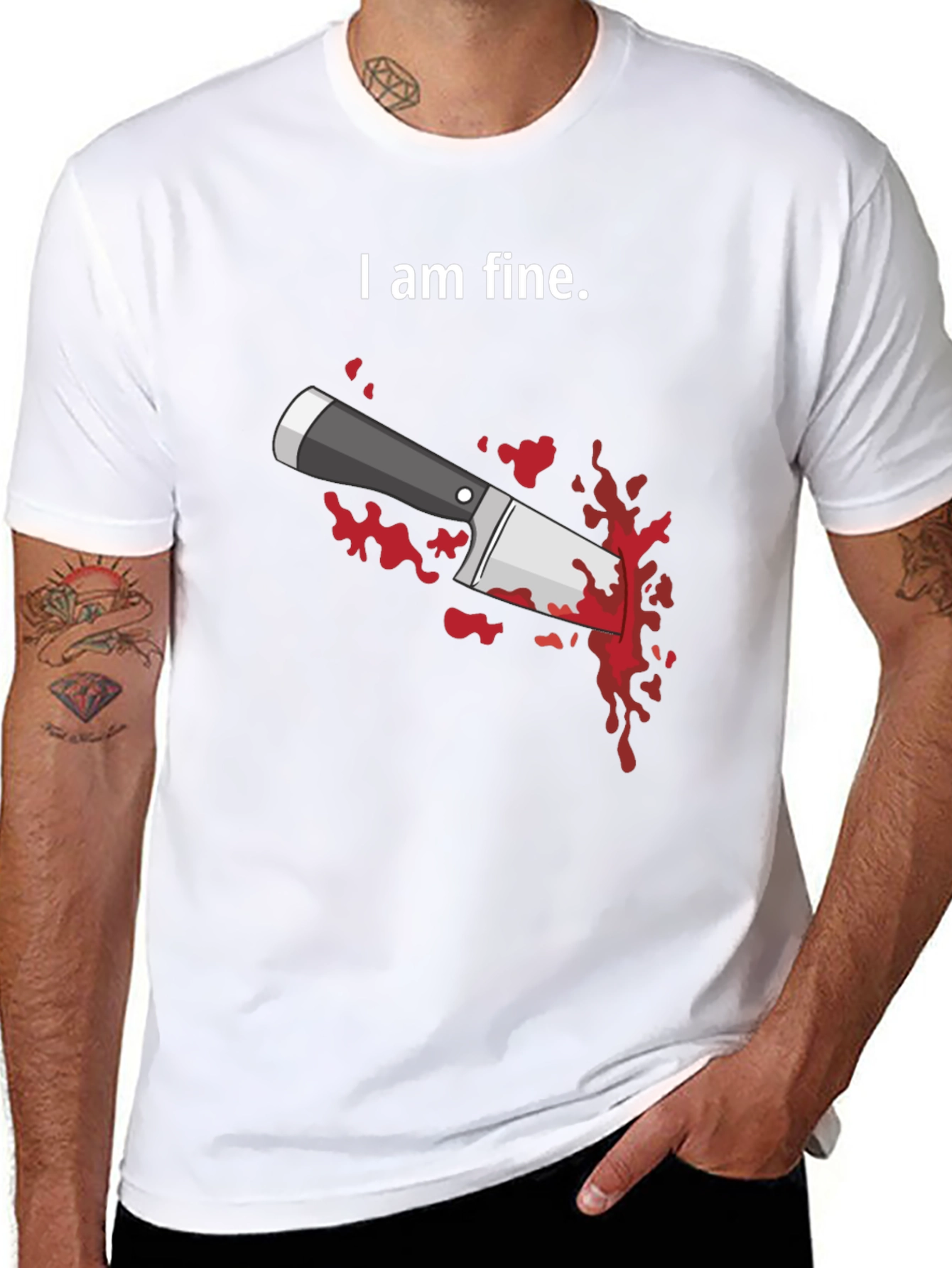 I Am Fine T-Shirt - Humorous Graphic Tee