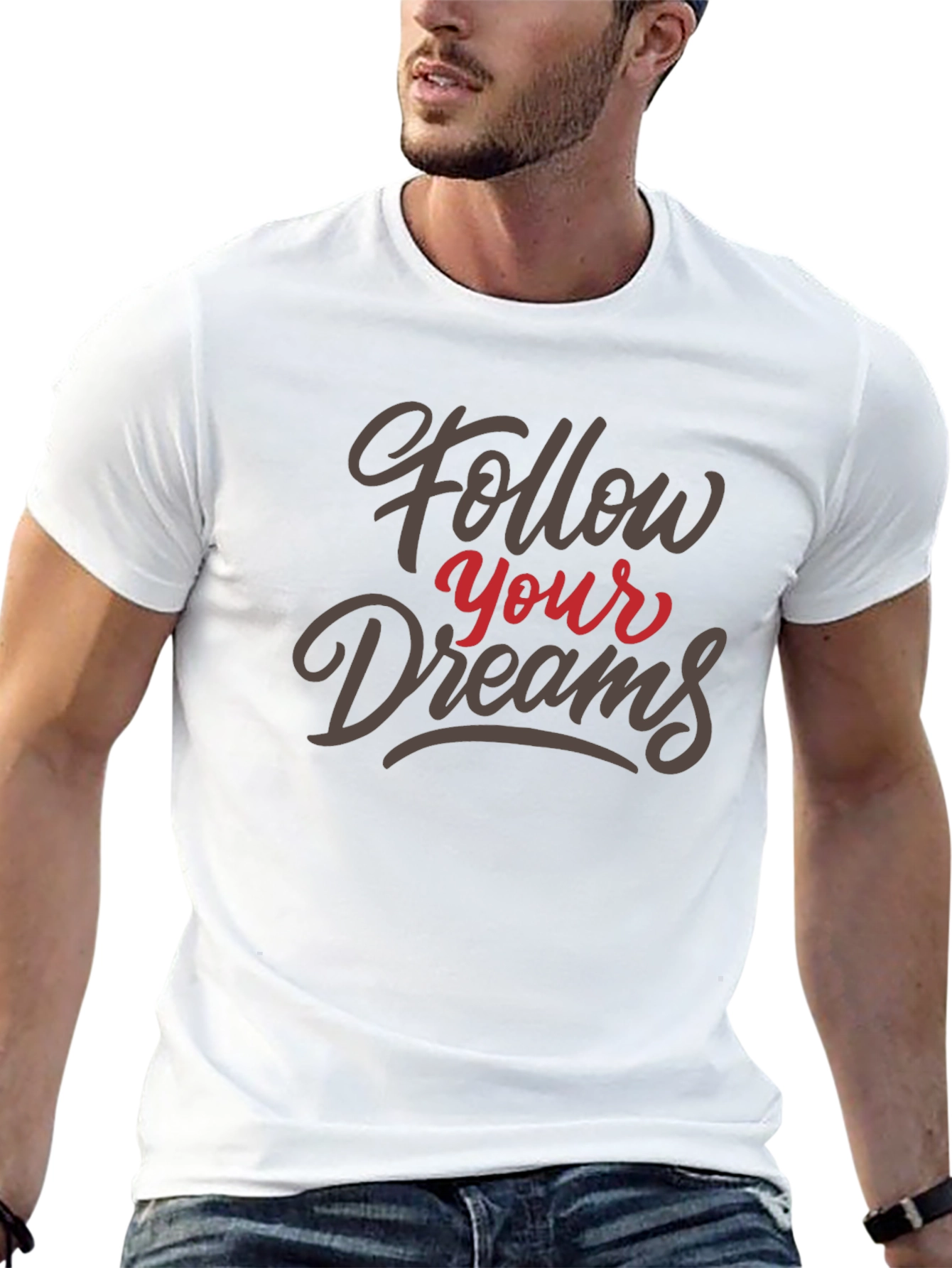 Follow Your Dreams Graphic Tee - Black
