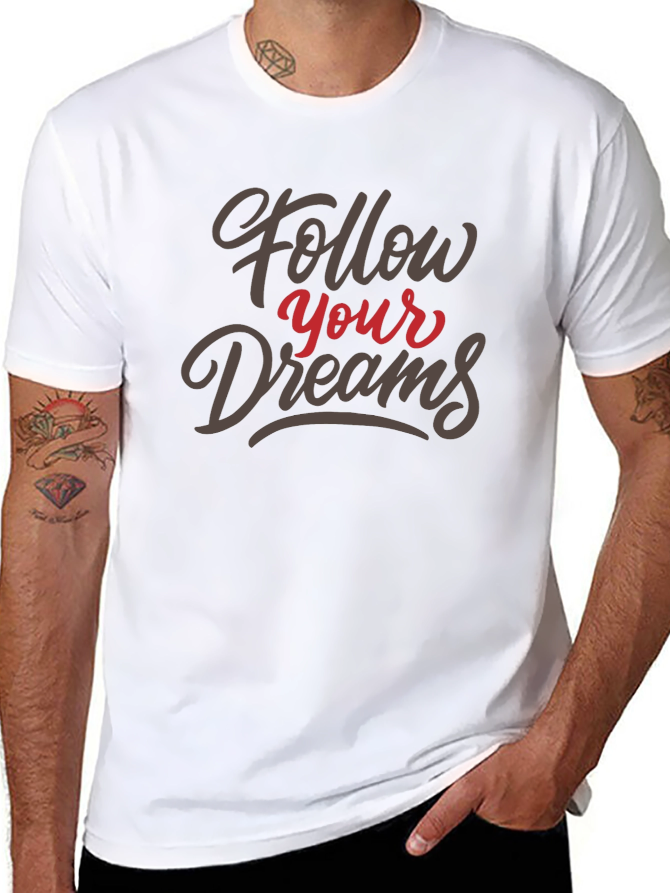 Follow Your Dreams Graphic Tee - Black
