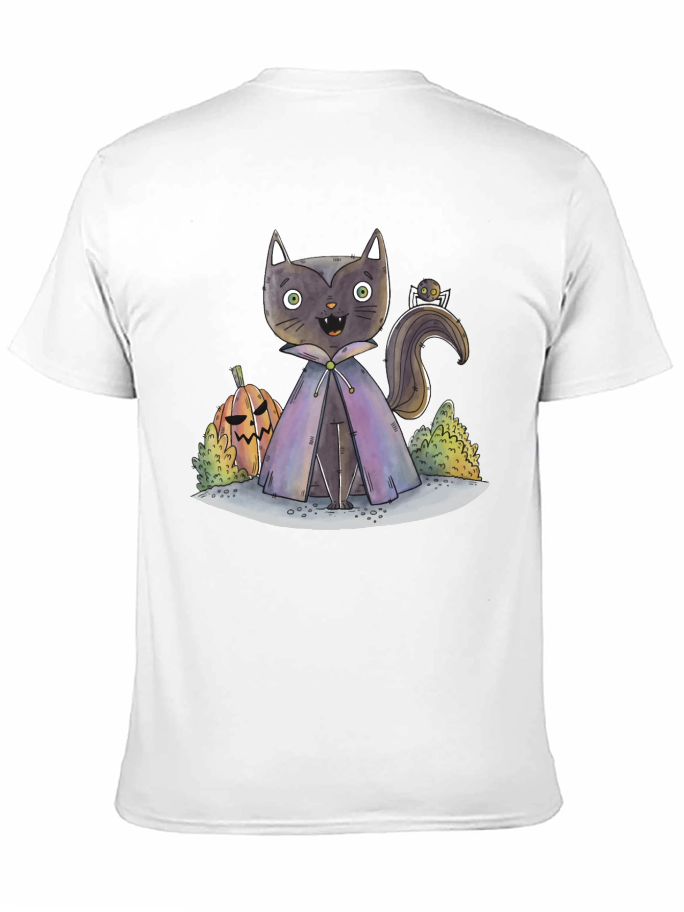 Halloween Cat Vampire T-Shirt - Spooky Season Apparel