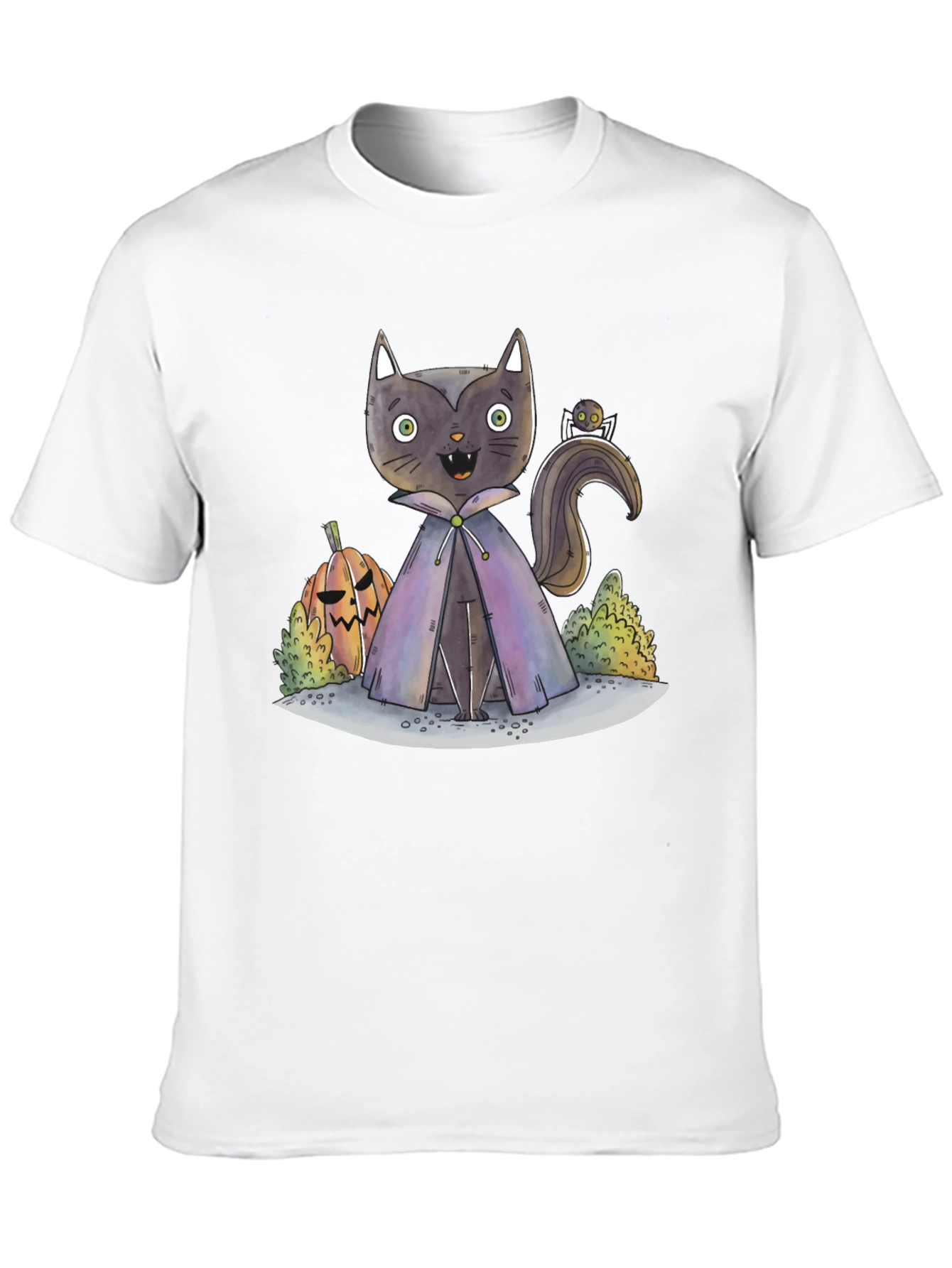 Halloween Cat Vampire T-Shirt - Spooky Season Apparel