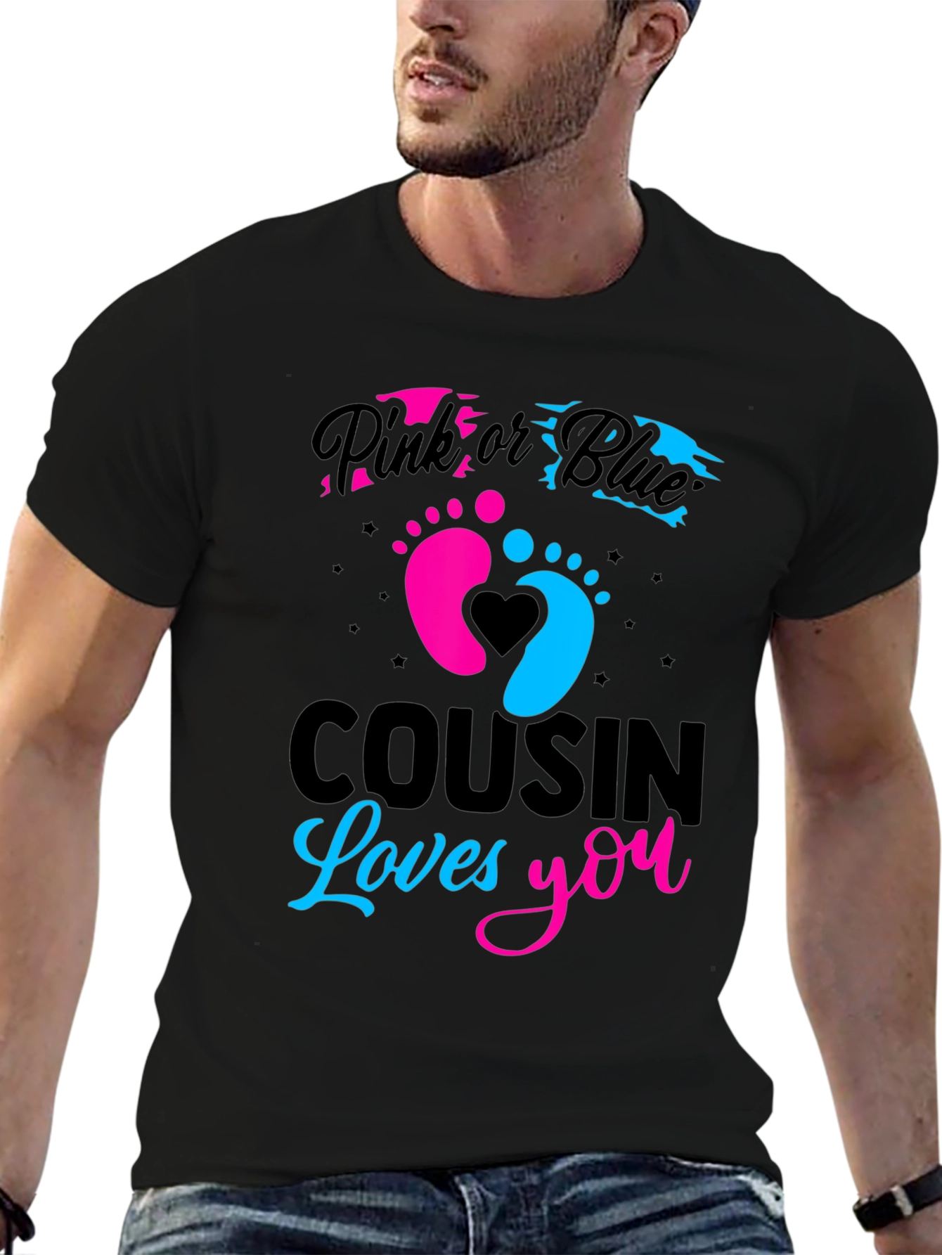 Pink or Blue Cousin Loves You T-Shirt