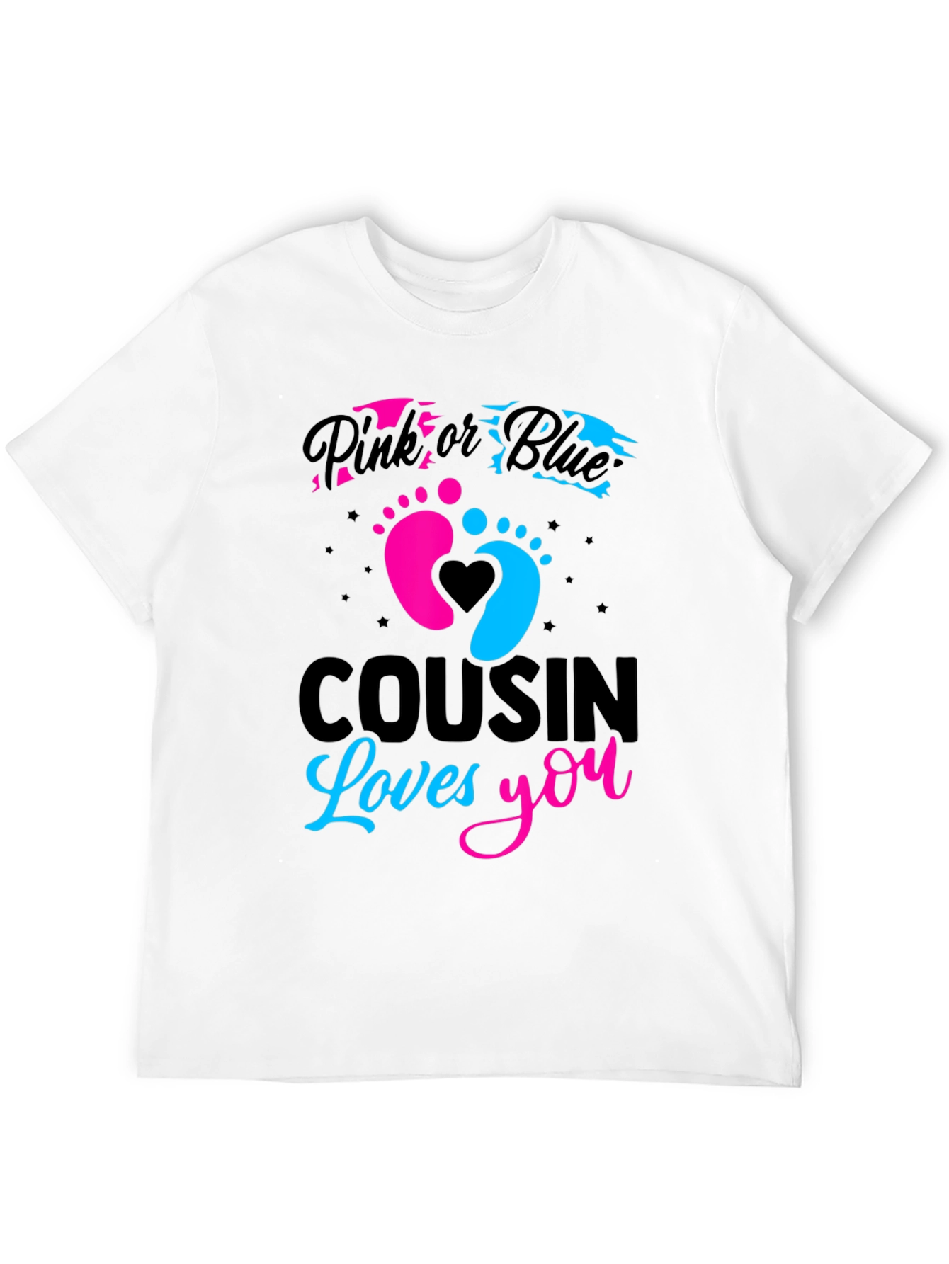 Pink or Blue Cousin Loves You T-Shirt