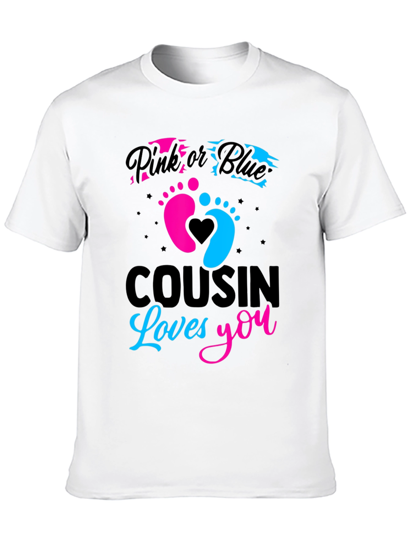 Pink or Blue Cousin Loves You T-Shirt