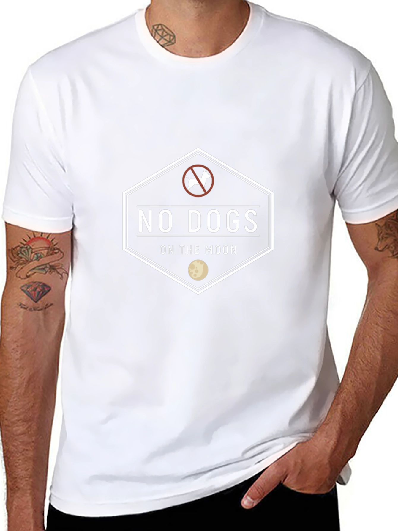 No Dogs on the Moon Graphic T-Shirt