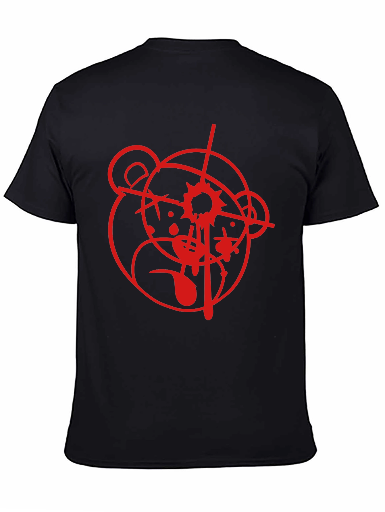 Graphic Bear Target Black T-Shirt
