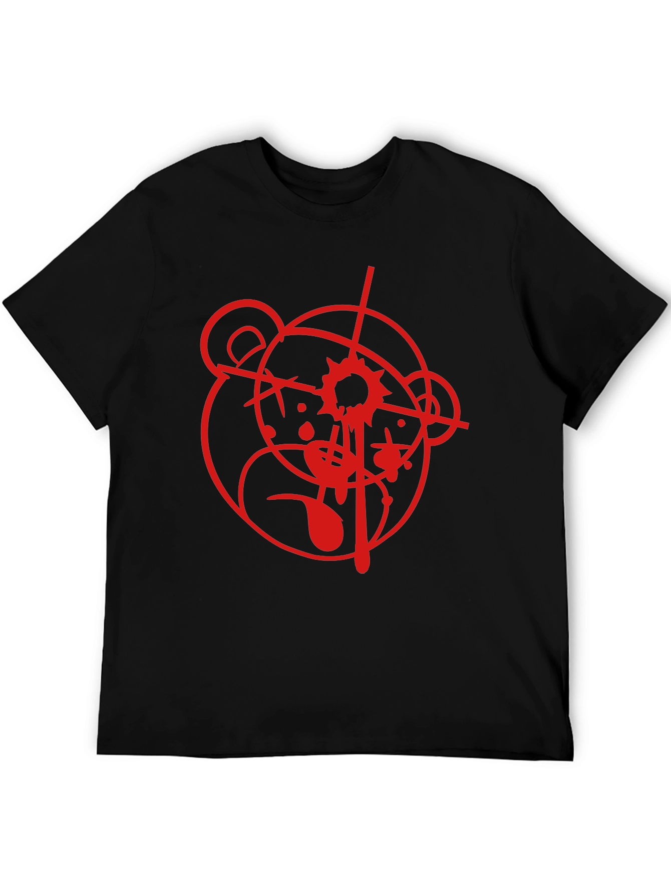 Graphic Bear Target Black T-Shirt