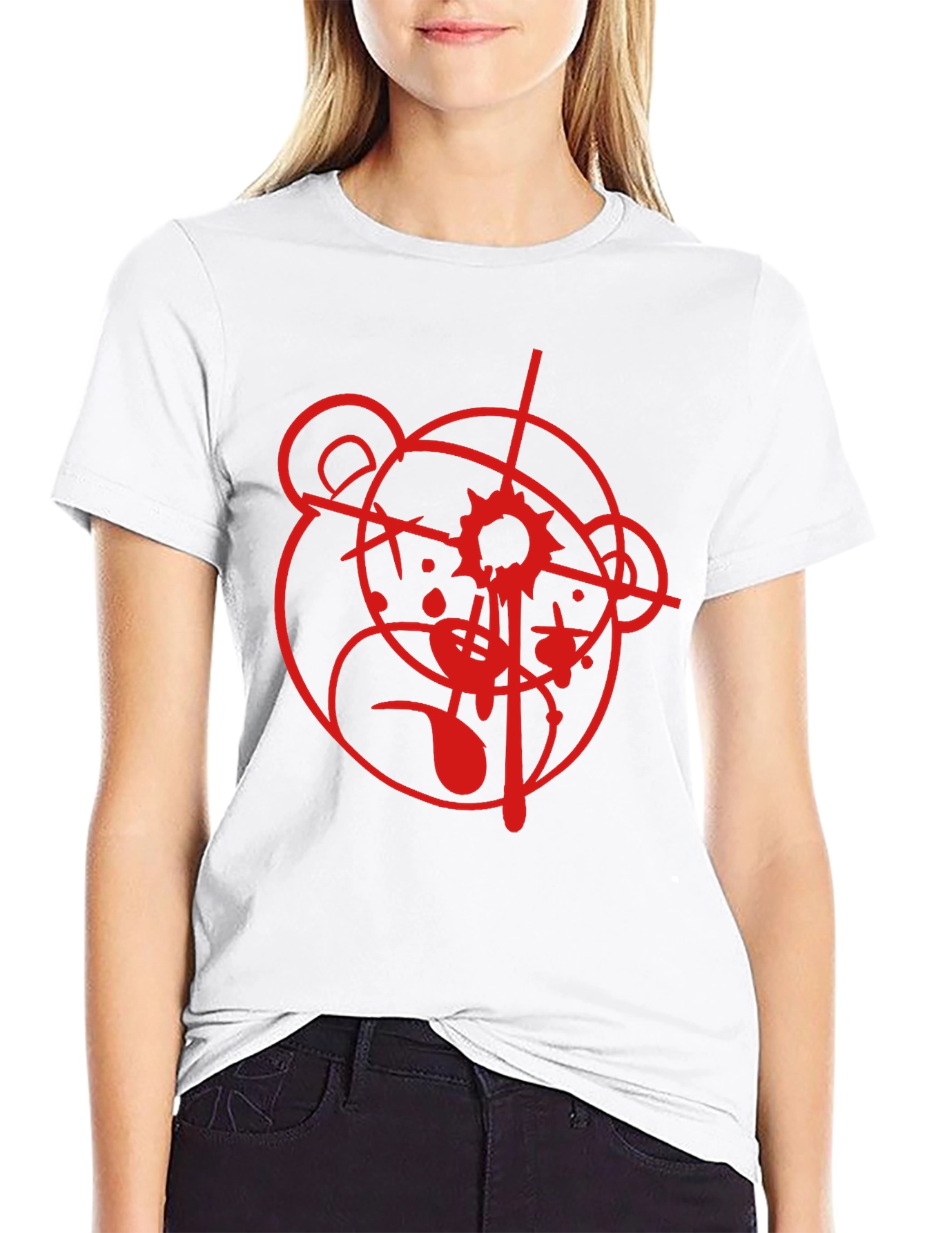 Graphic Bear Target Black T-Shirt