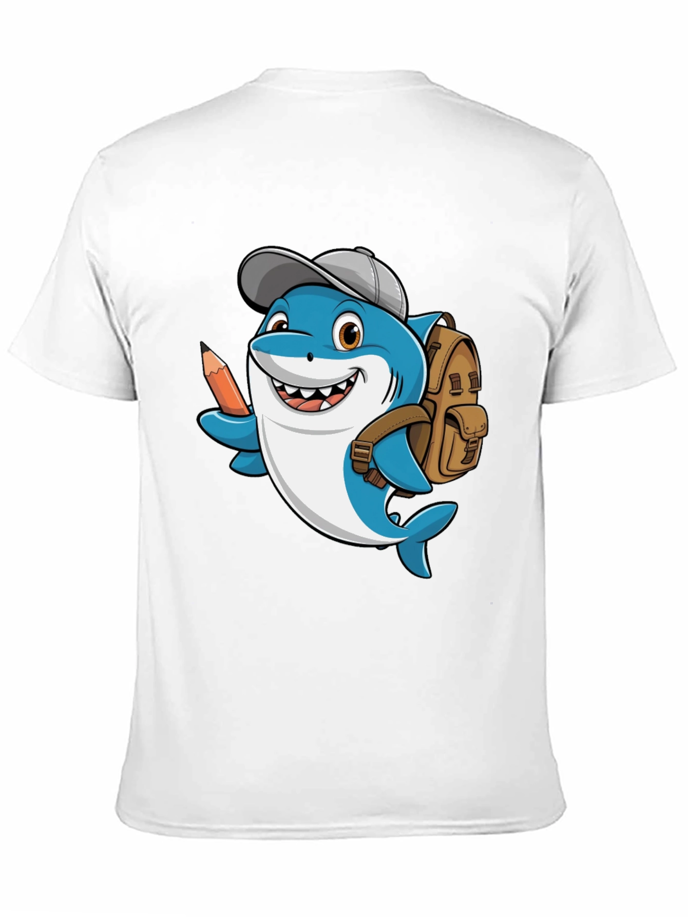 Cartoon Shark School T-Shirt