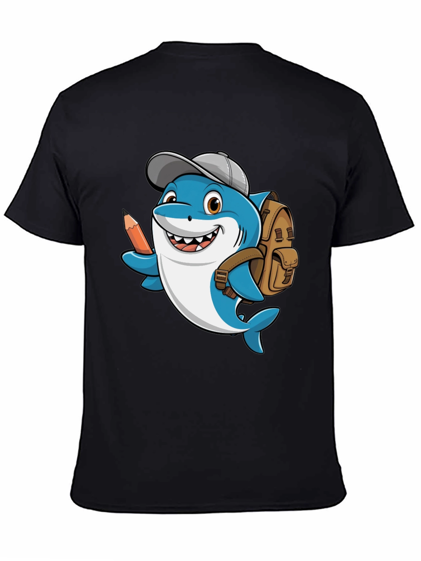Cartoon Shark School T-Shirt