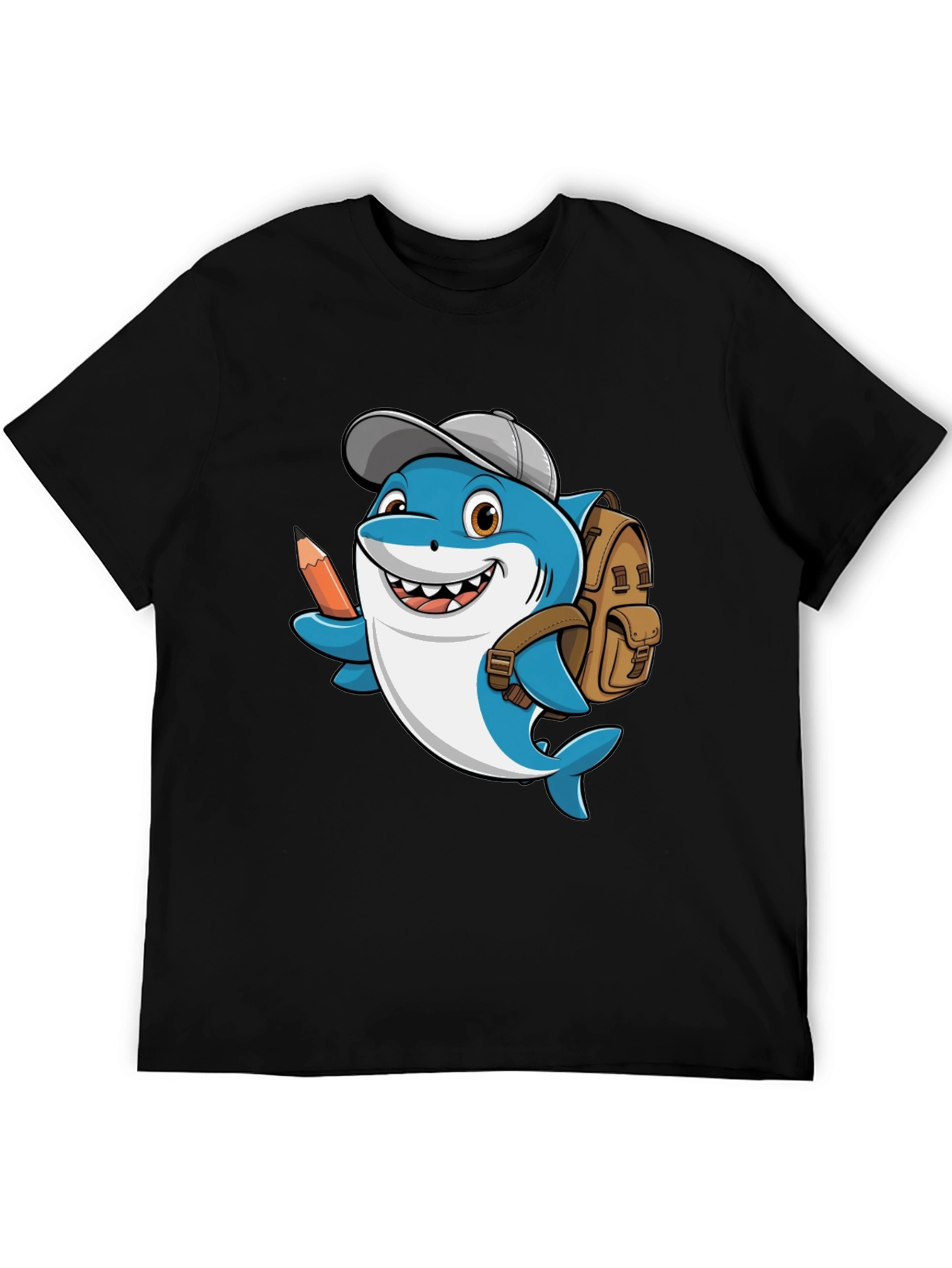 Cartoon Shark School T-Shirt