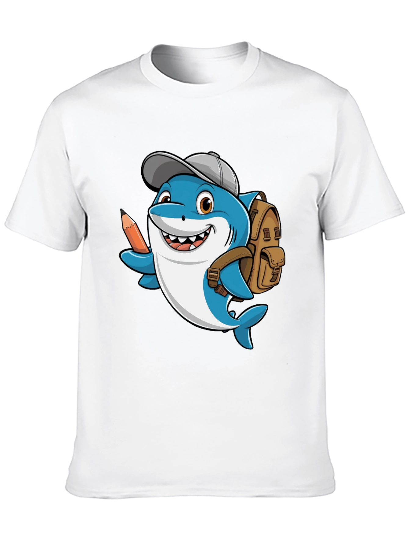 Cartoon Shark School T-Shirt