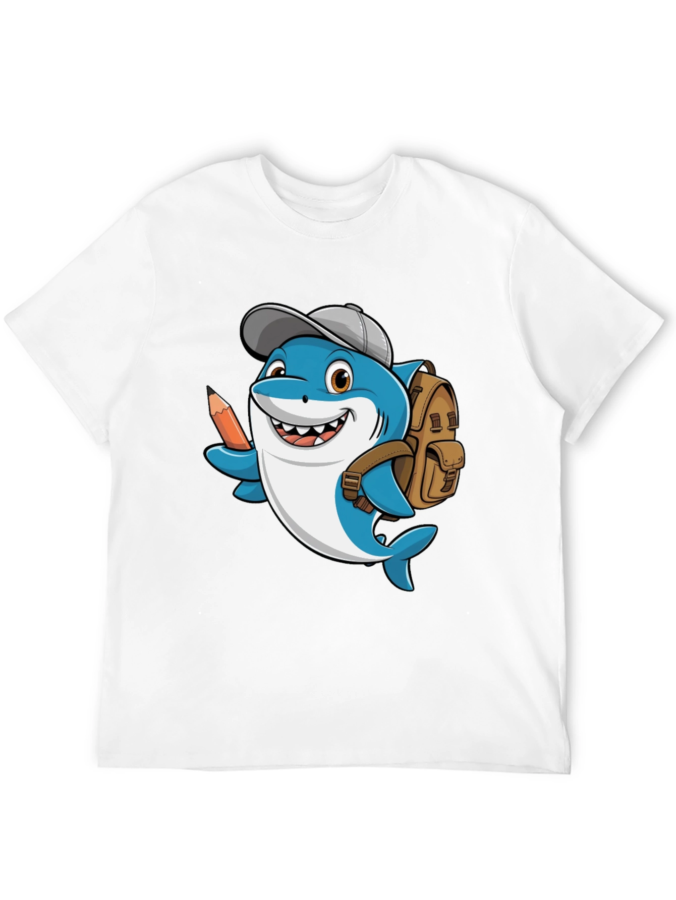 Cartoon Shark School T-Shirt