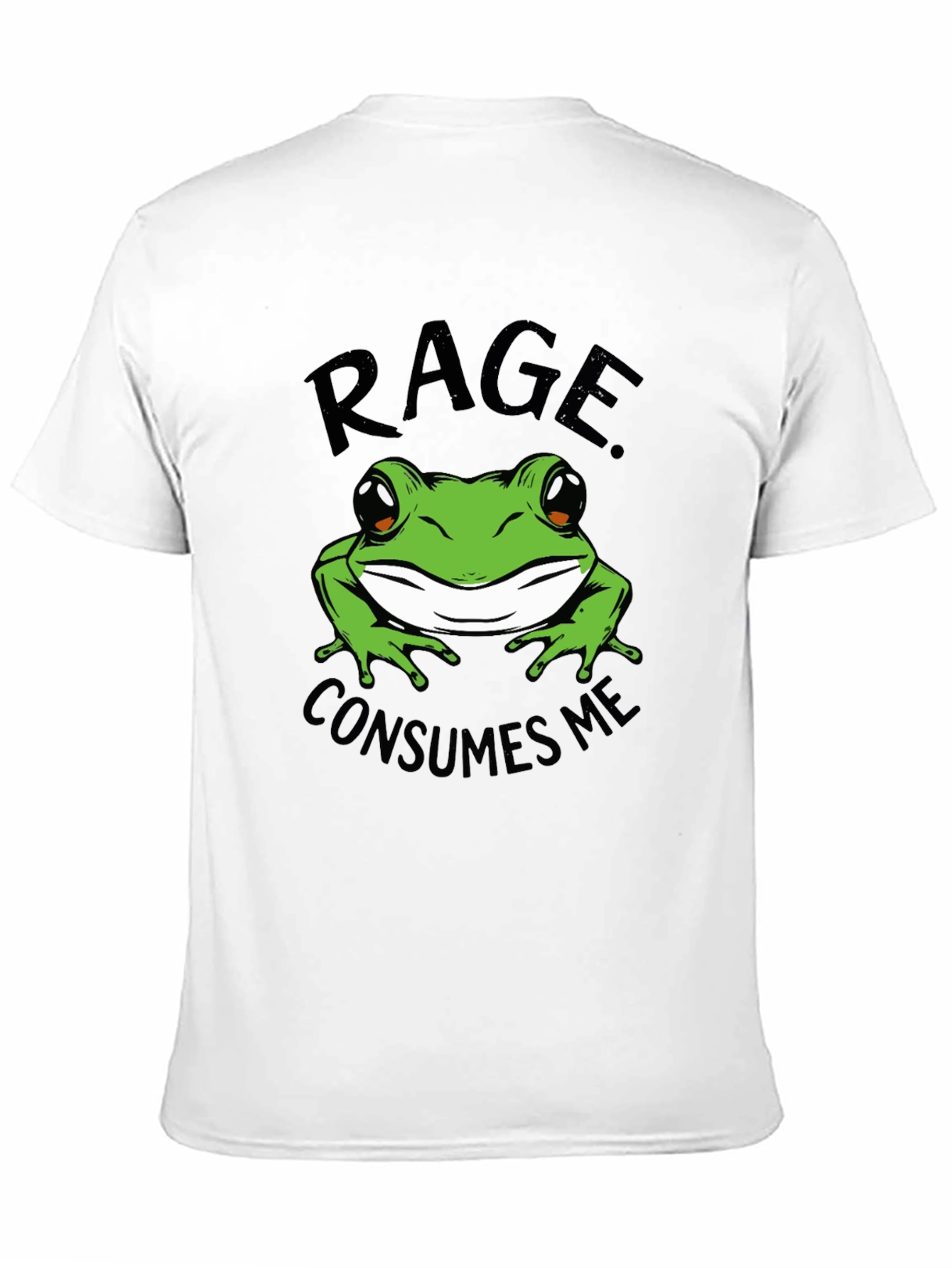 Rage Consumes Me Frog Graphic Tee - Black
