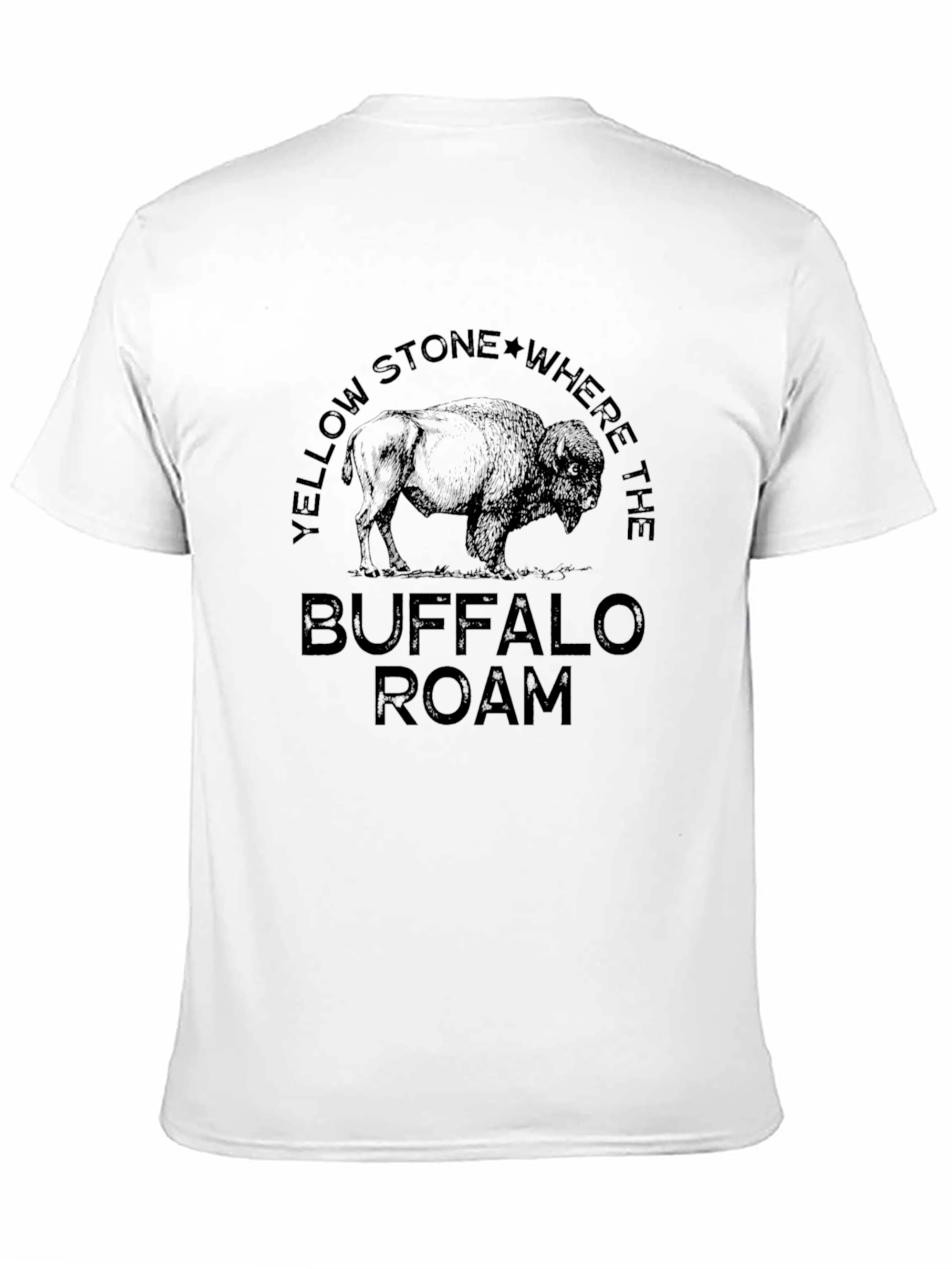 Yellowstone Buffalo Roam Black Graphic Tee