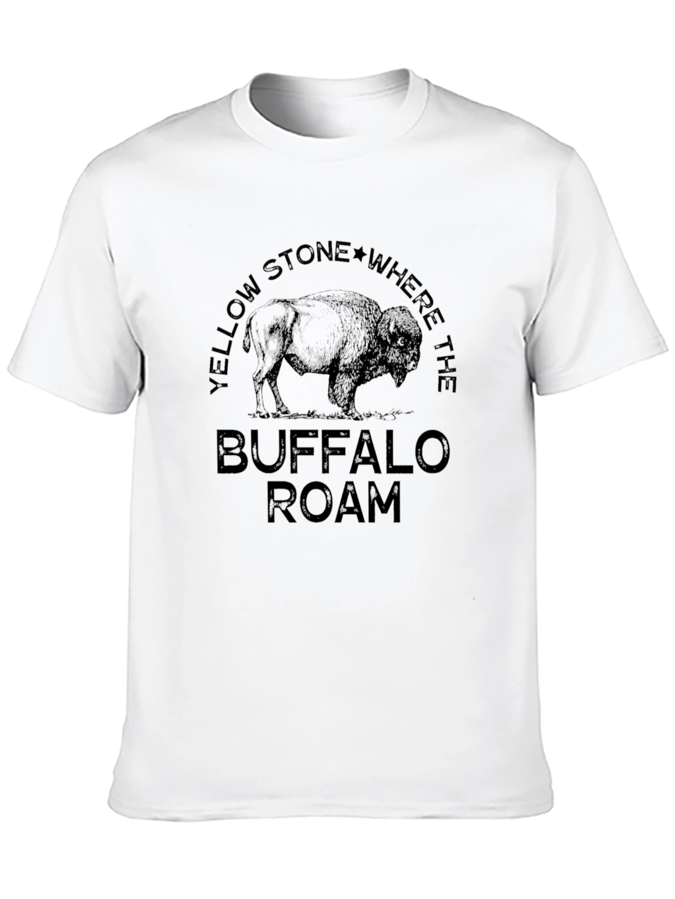 Yellowstone Buffalo Roam Black Graphic Tee