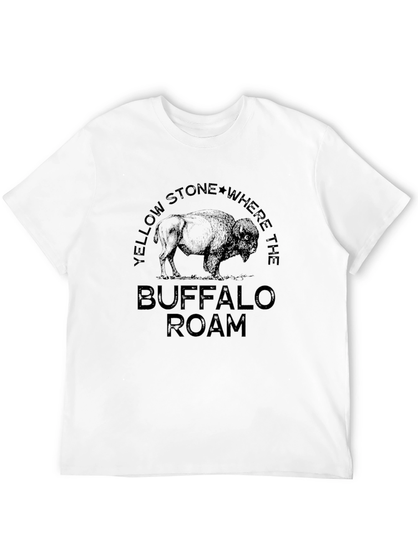 Yellowstone Buffalo Roam Black Graphic Tee