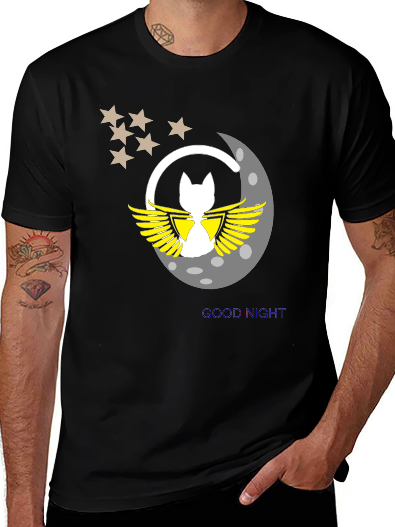 Good Night Moon Cat Graphic Tee