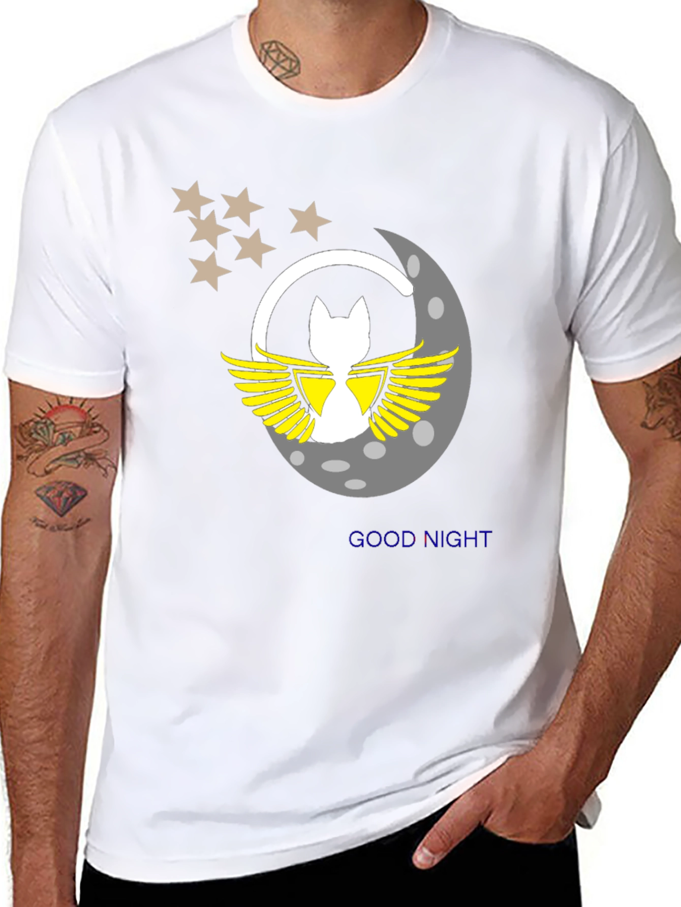Good Night Moon Cat Graphic Tee