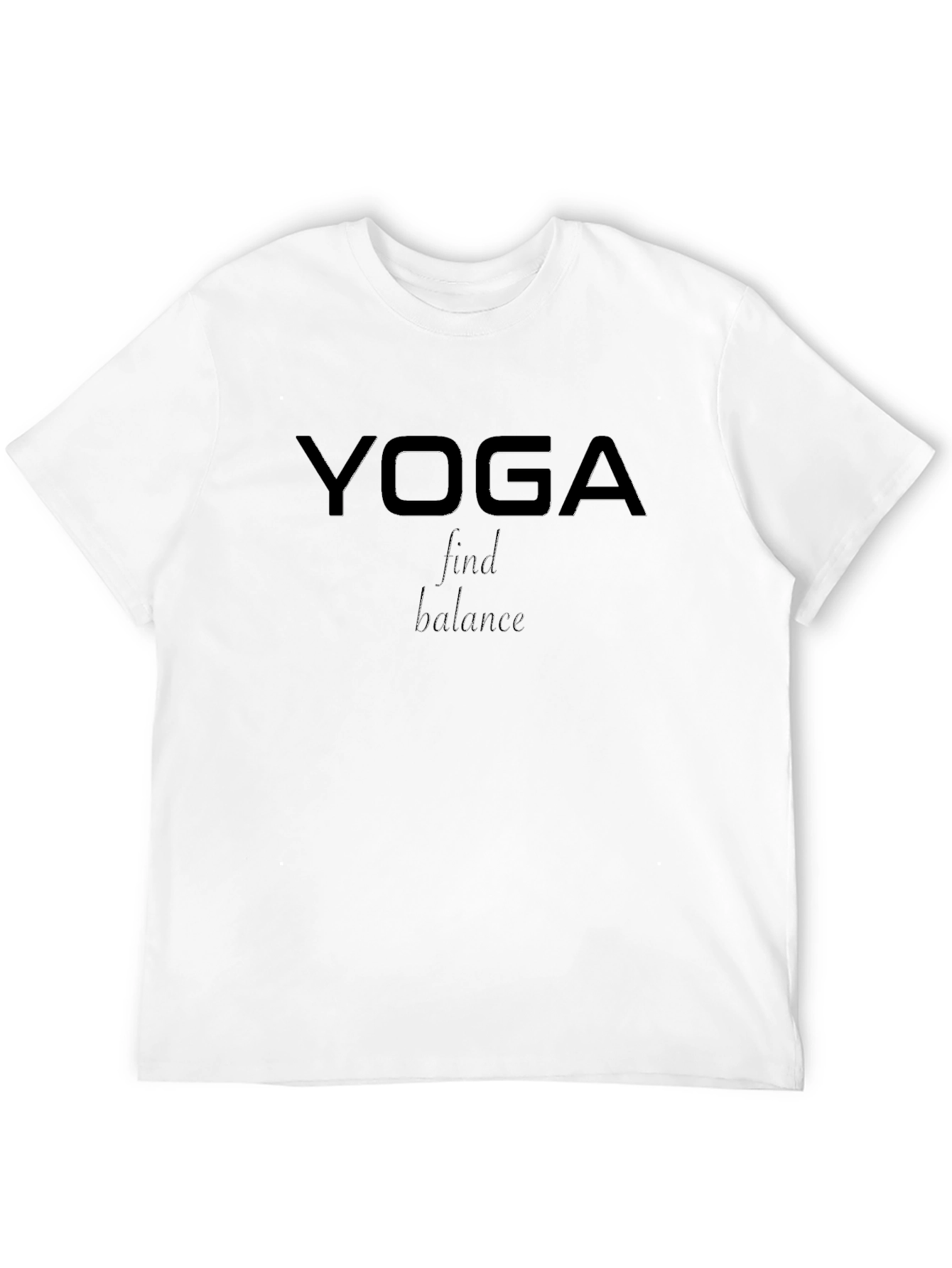 Yoga Find Balance Graphic Tee - Black T-Shirt